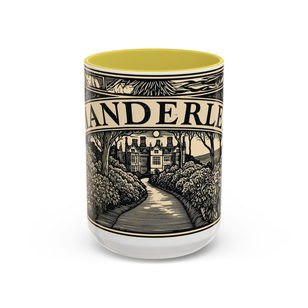 Manderley Estate Illustration Mug | Ceramic Coffee Cup