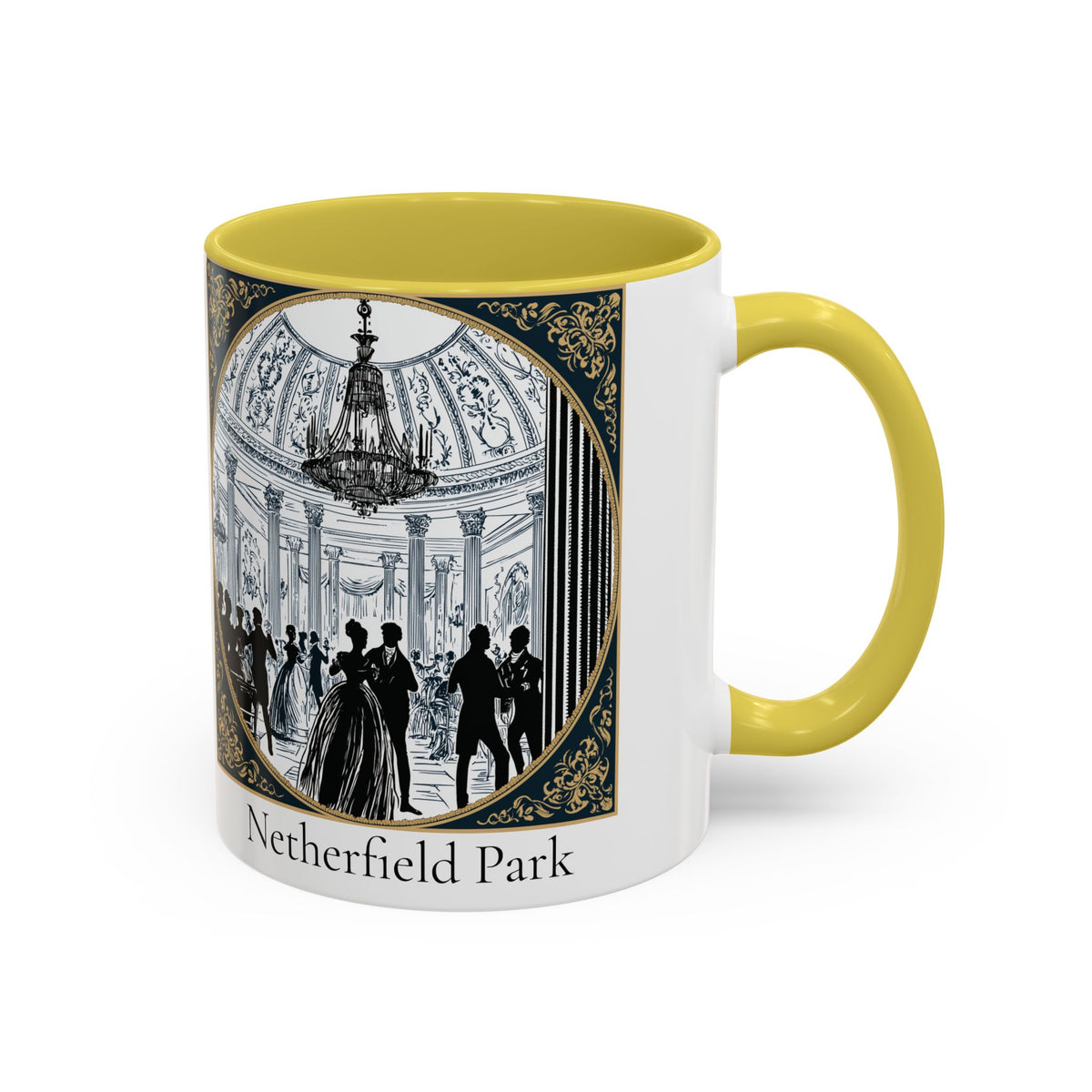 Netherfield Park Ballroom Scene Mug | 11oz 15oz Color Accent