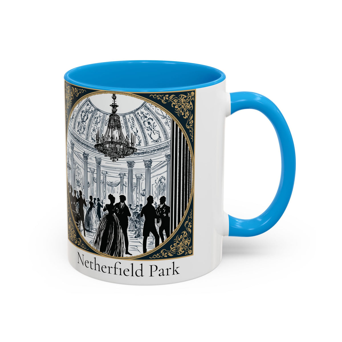 Netherfield Park Ballroom Scene Mug | 11oz 15oz Color Accent