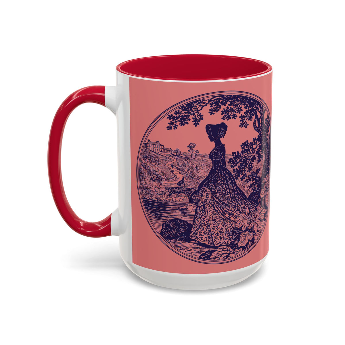 Barely Tolerable Vintage Portrait Mug — Funny Retro Coffee Cup (11oz/15oz)