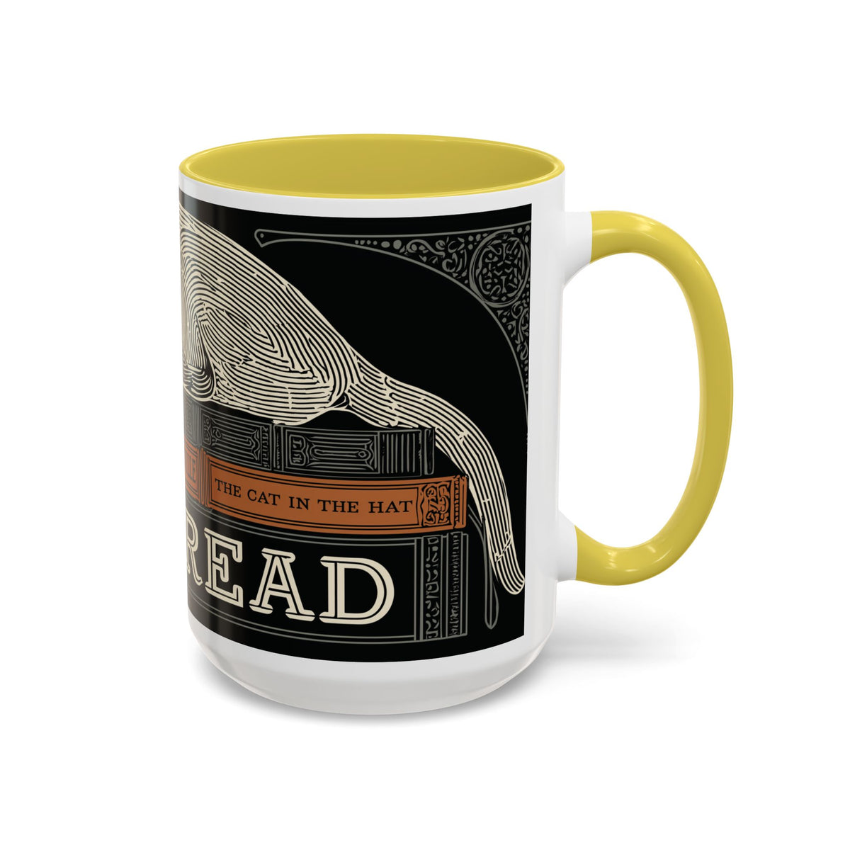 Bookstore Cat-Well Read Cat Mug | Literary Cat Stack Mug