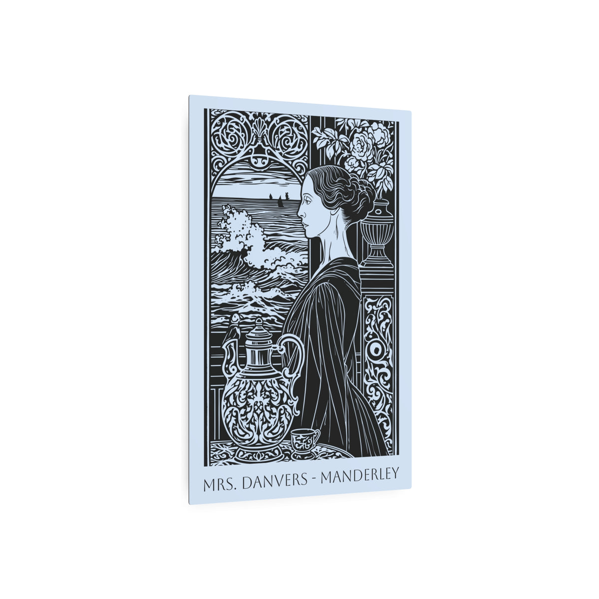Mrs. Danvers Manderley Homage — Gothic Literary Wall Decor