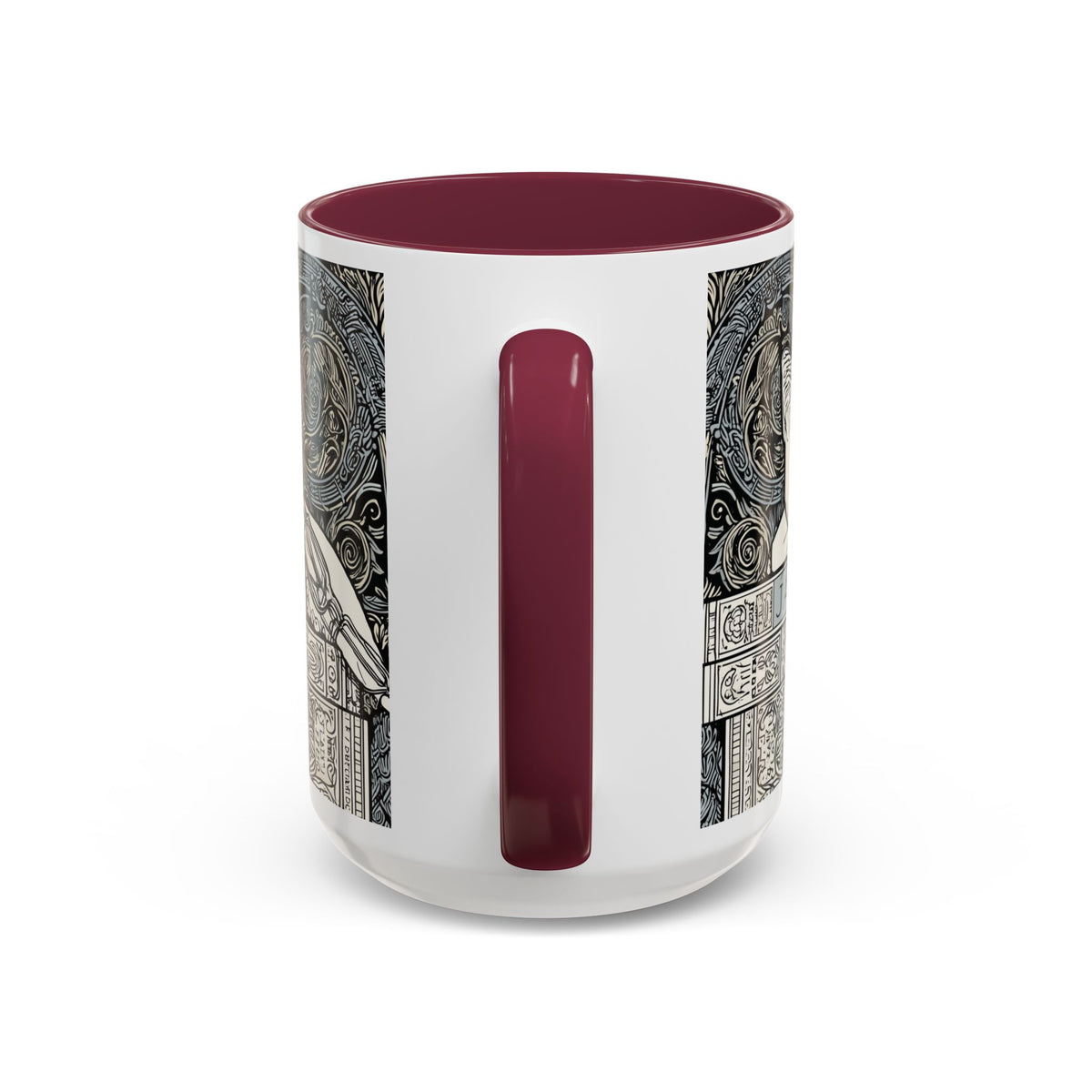 Well Read Siamese Cat Mug | Color Accent Ceramic Mug