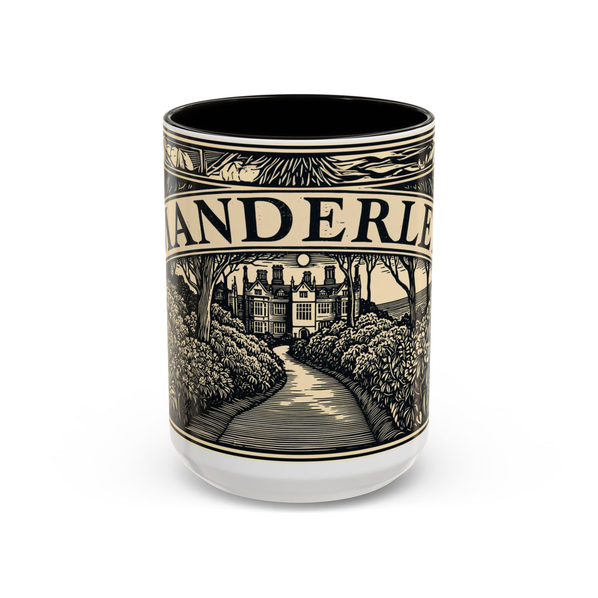 Manderley Estate Illustration Mug | Ceramic Coffee Cup