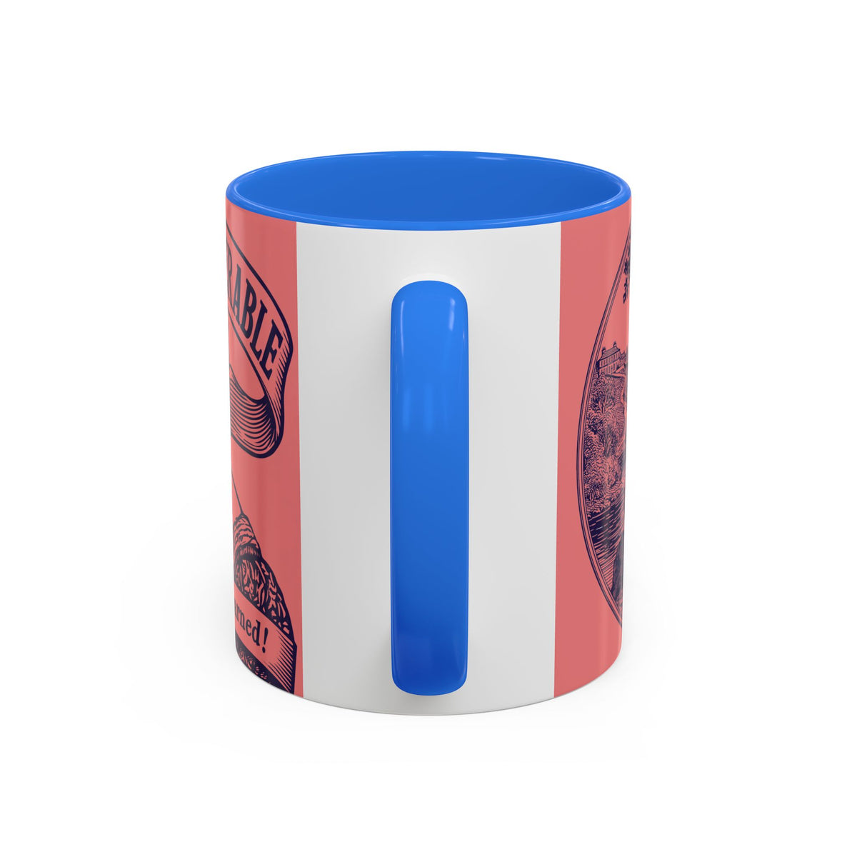 Barely Tolerable Vintage Portrait Mug — Funny Retro Coffee Cup (11oz/15oz)