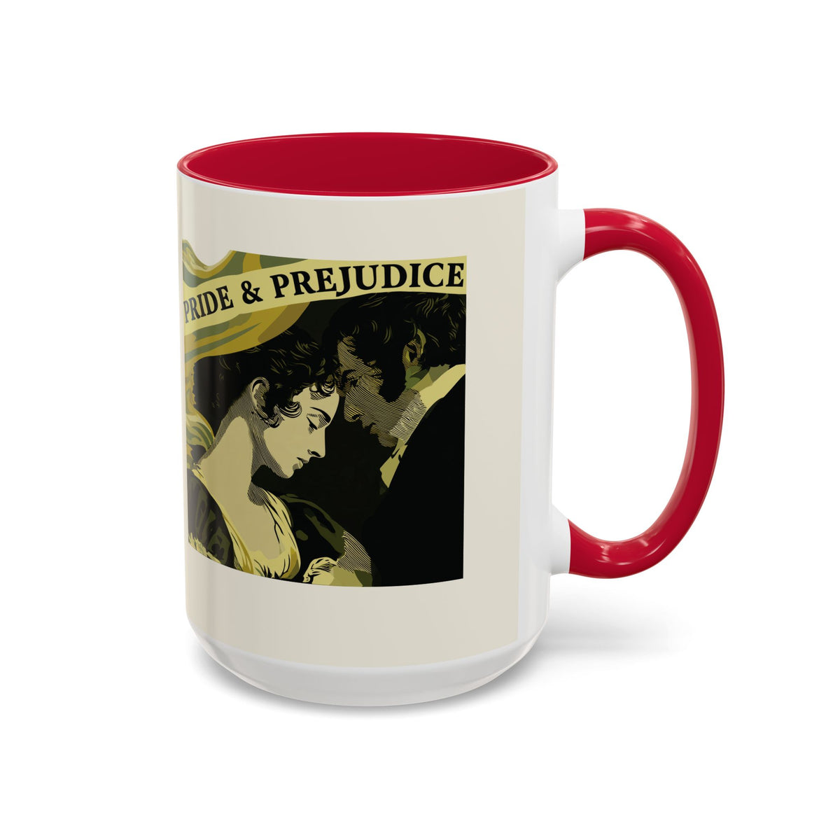 Pride & Prejudice Ceramic Mug – Jane Austen Vintage Romance Coffee Cup