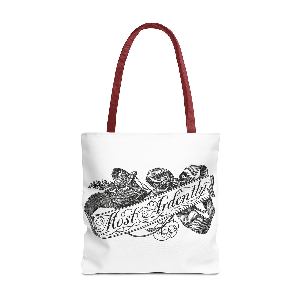 Regency Ribbon Banner Tote — Most Ardently
