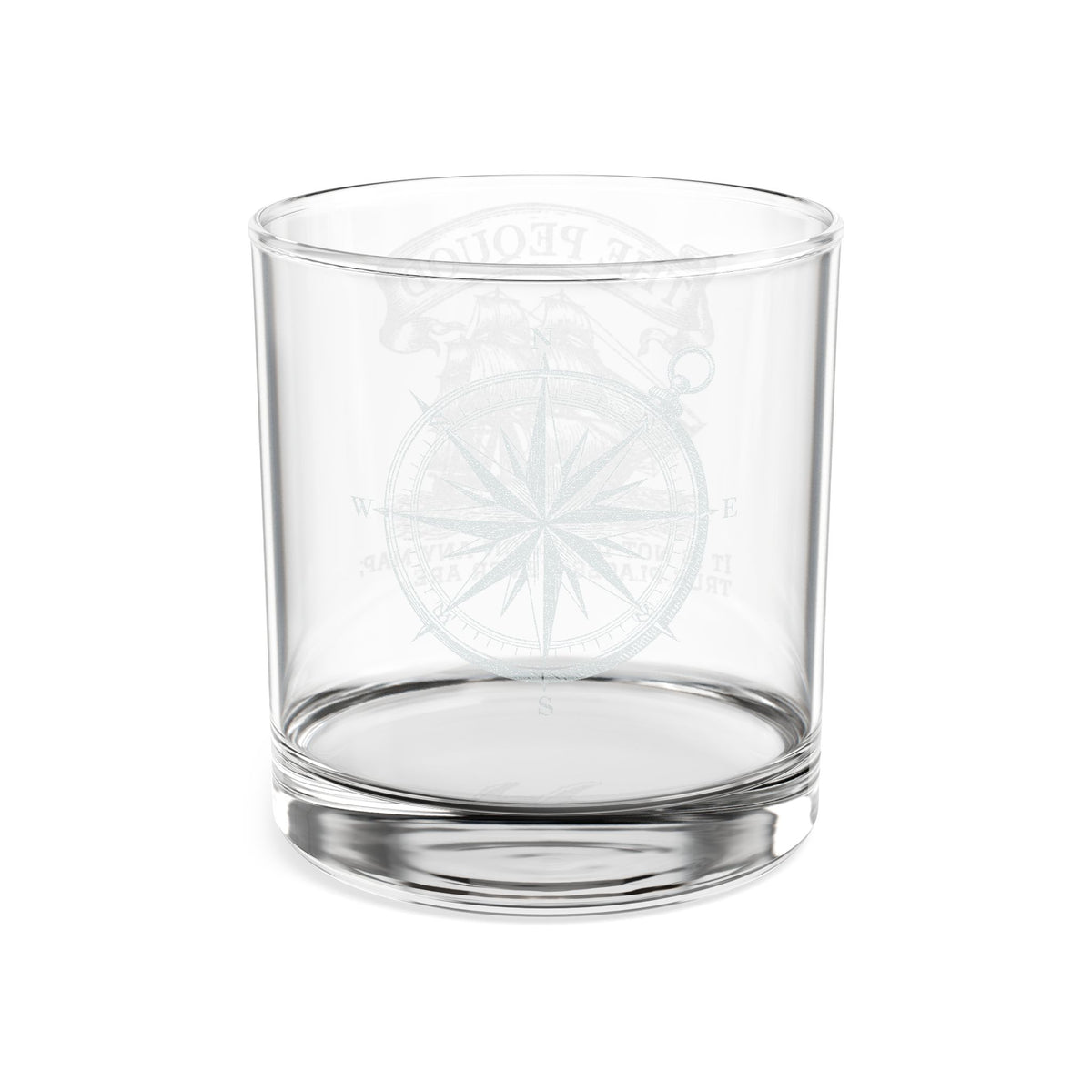 Pequod Whaling Vessel - Whiskey Glass — Engraved 10.5 oz Rocks Tumbler