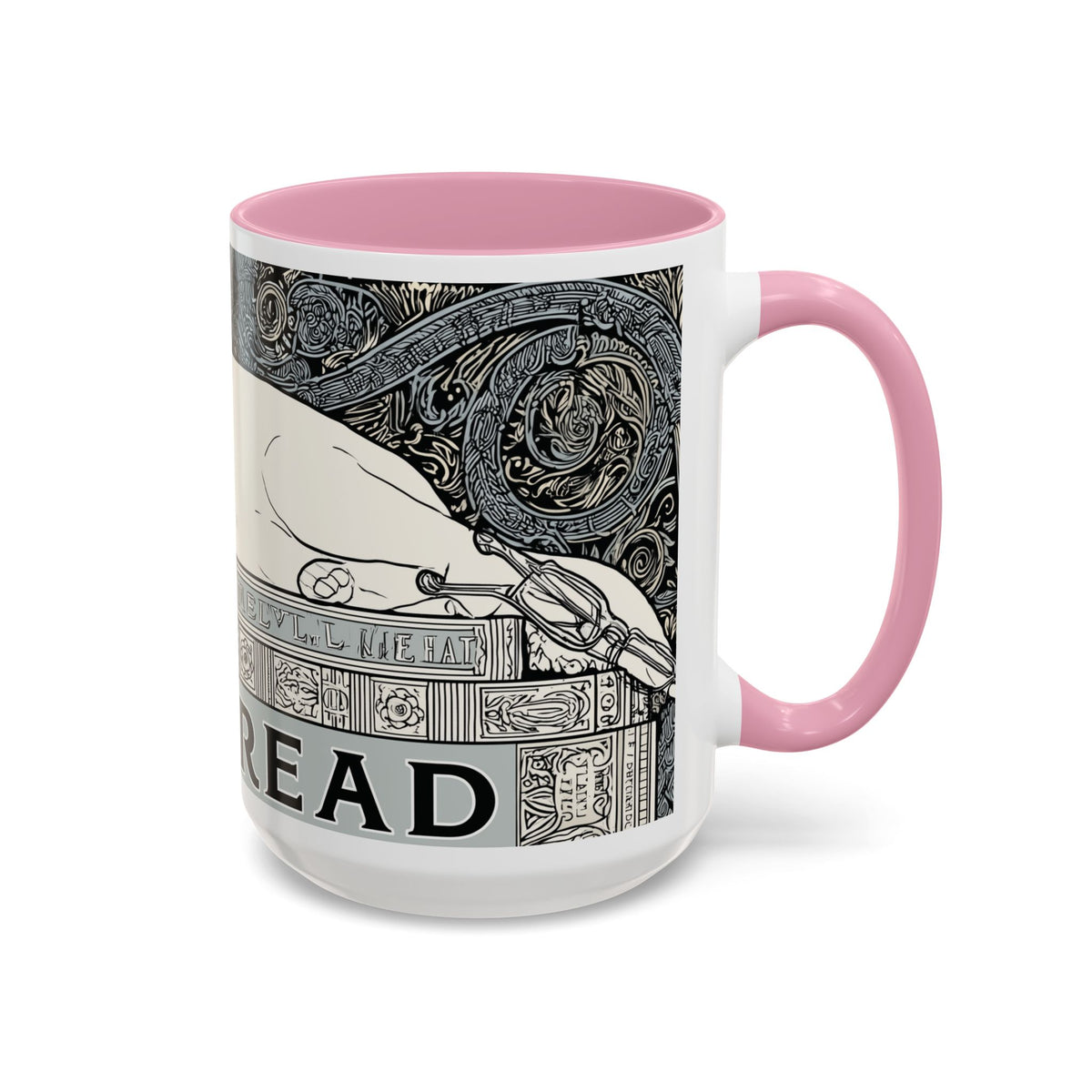 Well Read Siamese Cat Mug | Color Accent Ceramic Mug