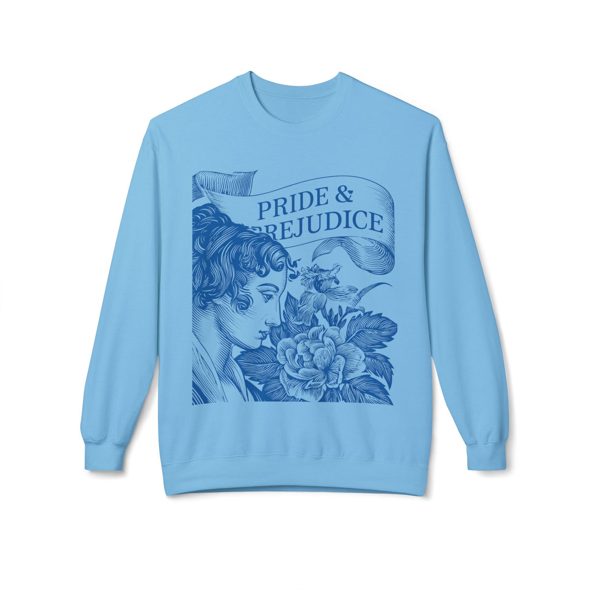 Pride & Prejudice Floral Sweatshirt — Jane Austen Booklover Crewneck (Derbyshire Coordinates)