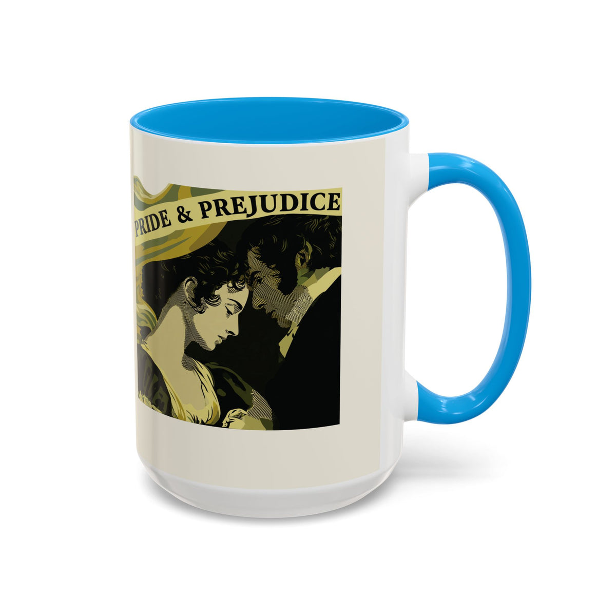 Pride & Prejudice Ceramic Mug – Jane Austen Vintage Romance Coffee Cup