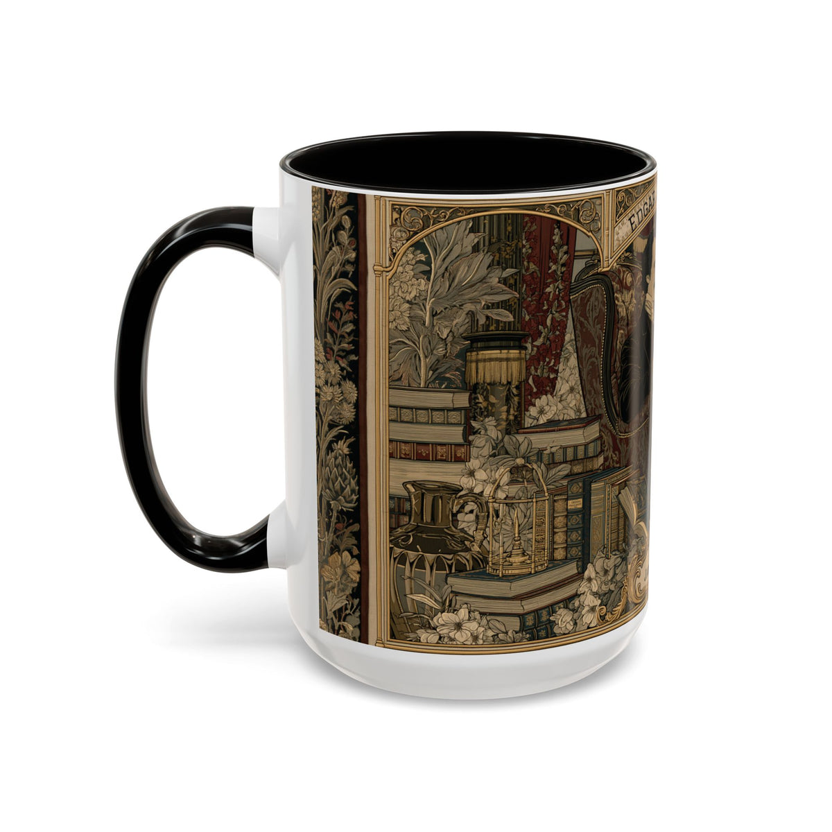 Edgar Allan Poe portrait Mug | Literary Gothic coffee mug