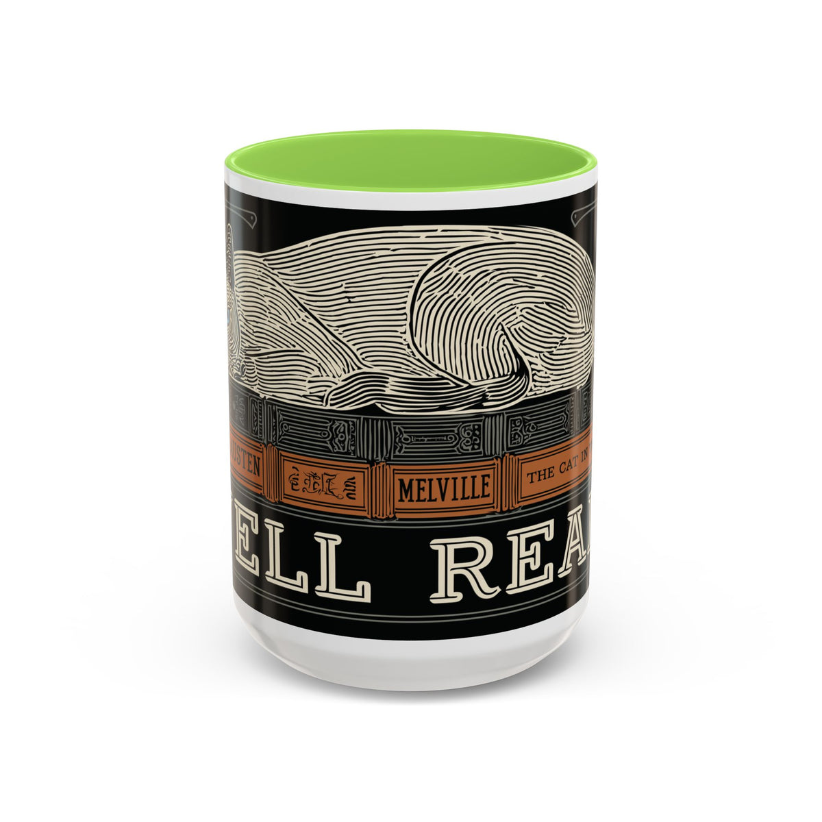 Bookstore Cat-Well Read Cat Mug | Literary Cat Stack Mug