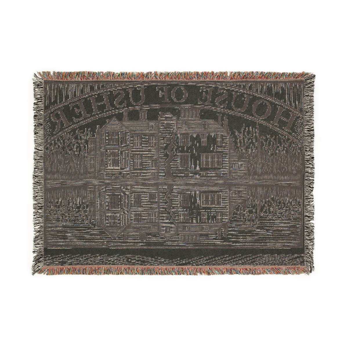 The House of Usher — Woven Blanket | Edgar Allan Poe Gothic Throw