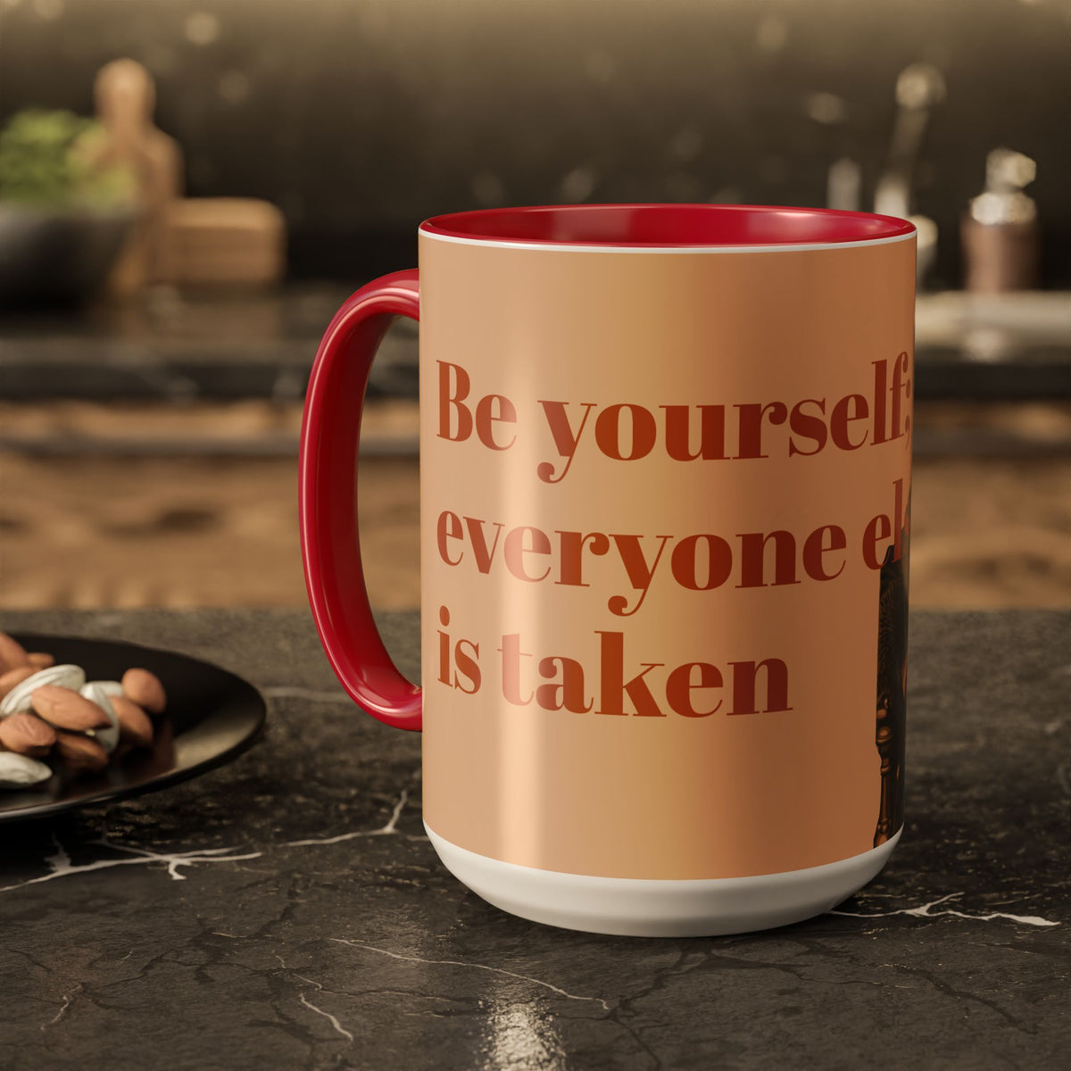 Oscar Wilde Quote Mug — "Be Yourself; Everyone Else Is Taken" Ceramic Coffee Cup (11oz/15oz)