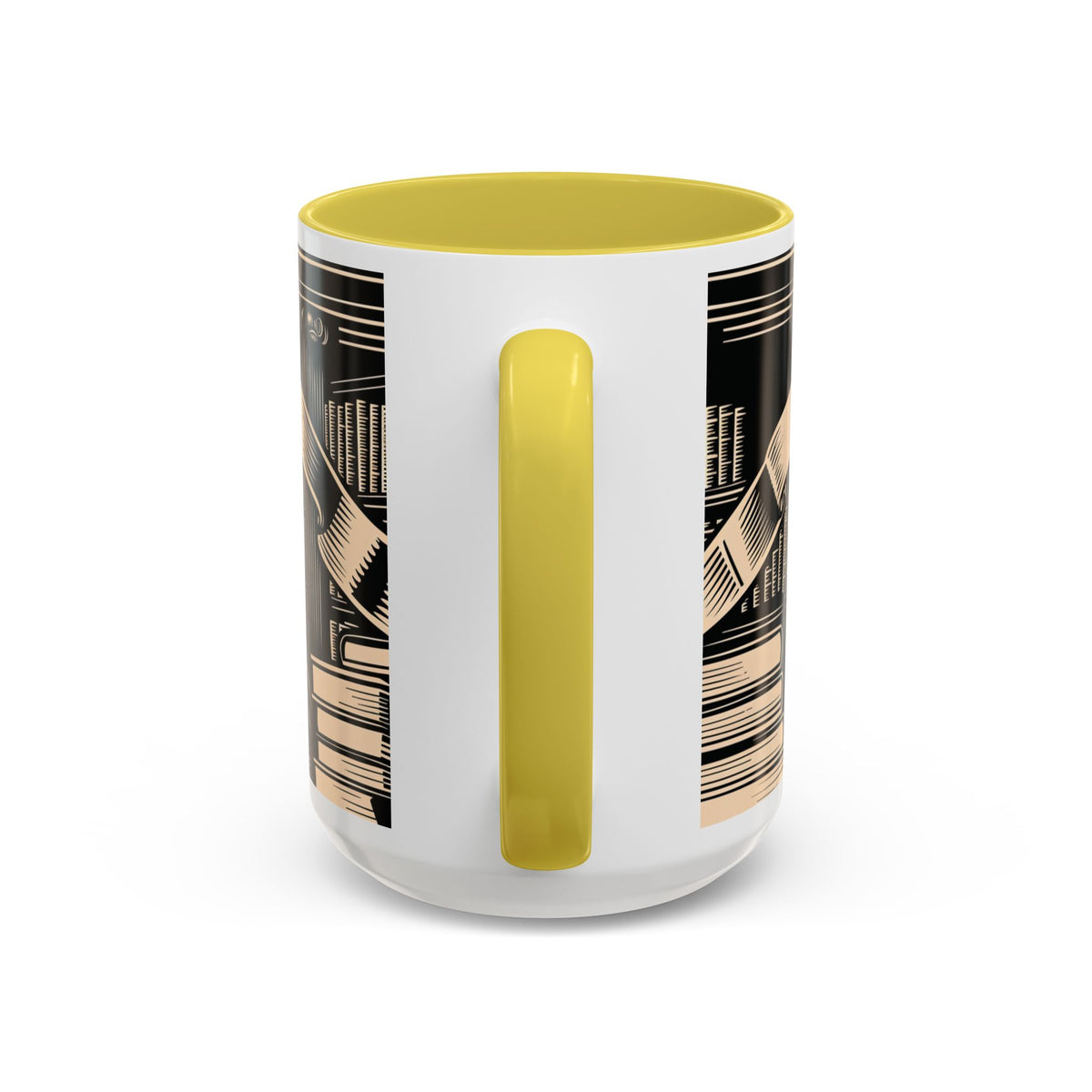 x Nevermore Raven woodcut illustration Mug | Edgar Allan Poe inspired