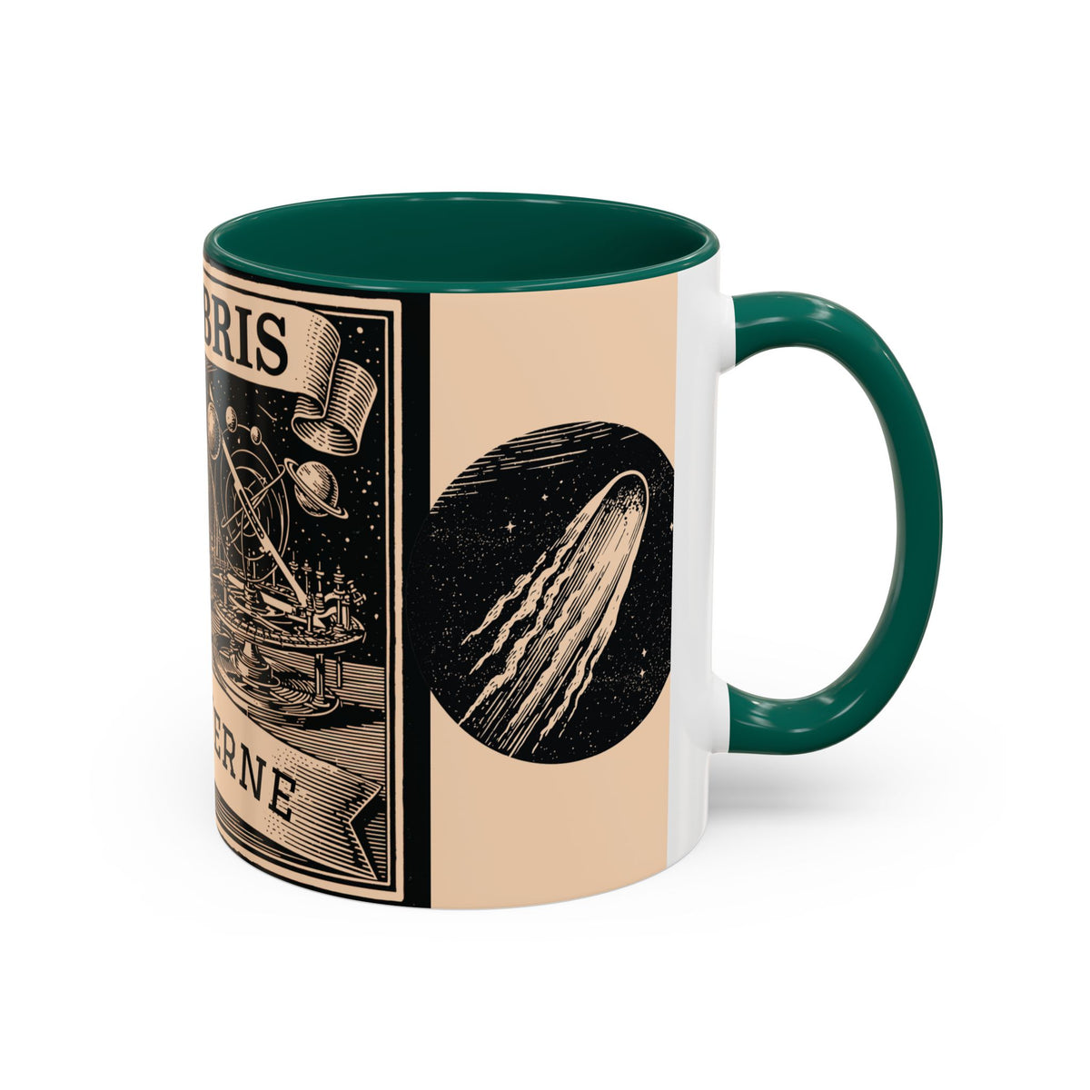 Jules Verne Ex Libris Vintage Science Fiction Coffee Mug (11oz & 15oz)