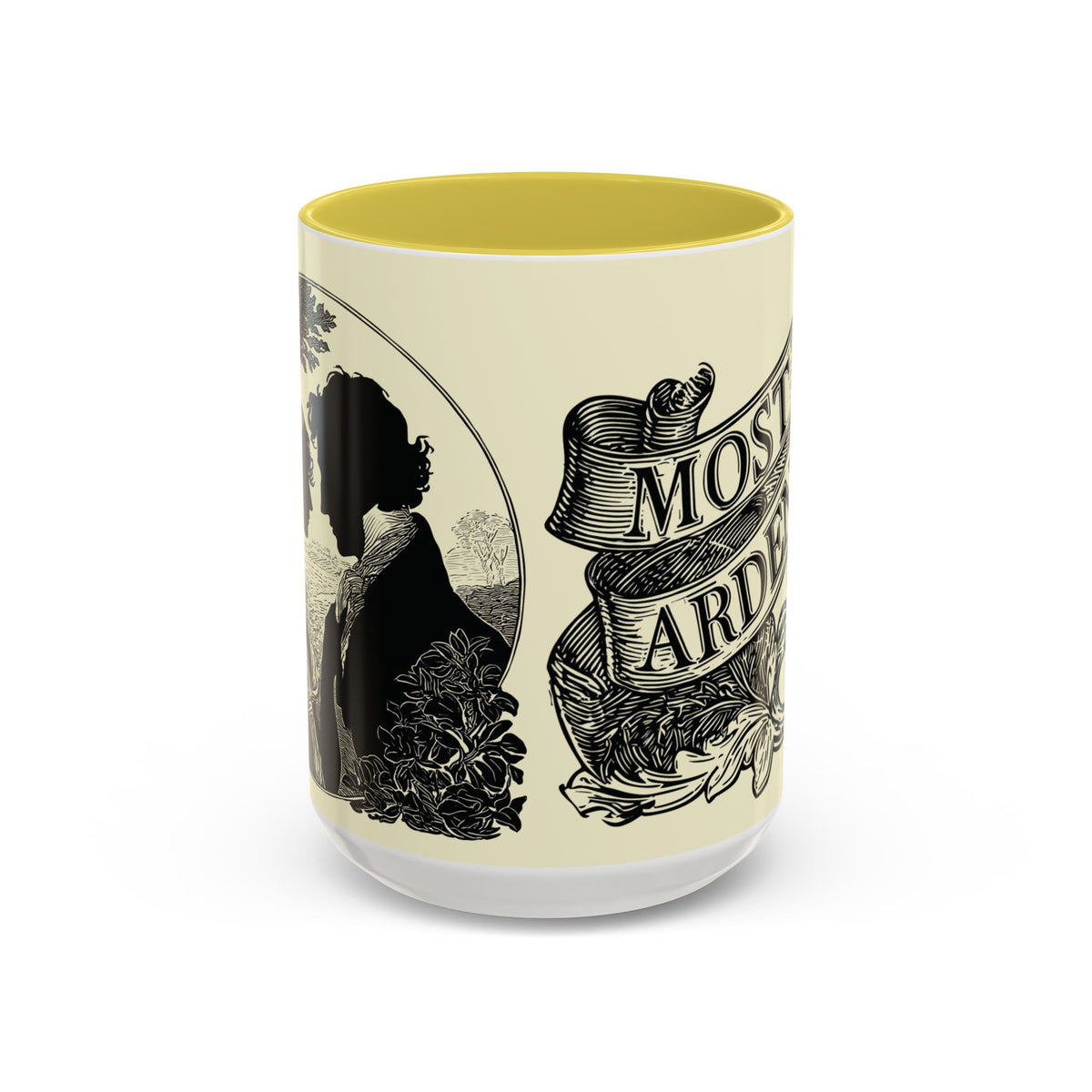 Most Ardently Floral Coffee Mug — Vintage Romantic Quote Mug (11oz & 15oz)