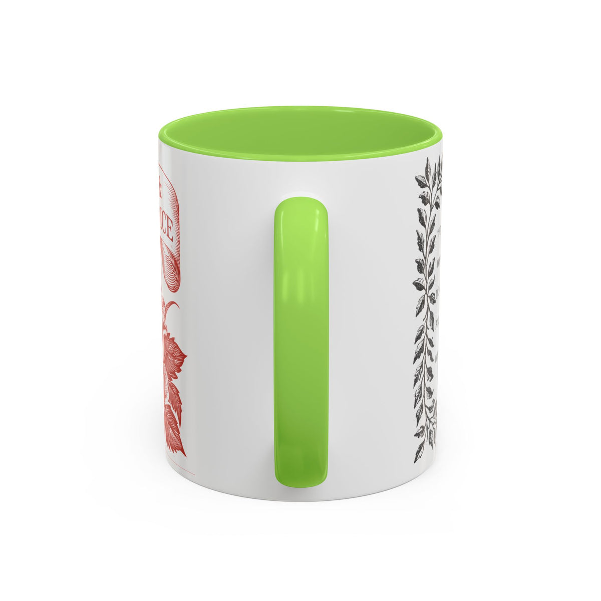"...follies and nonsense" Elizabeth Bennet Quote  —  Pride & Prejudice Floral Mug (11oz/15oz)