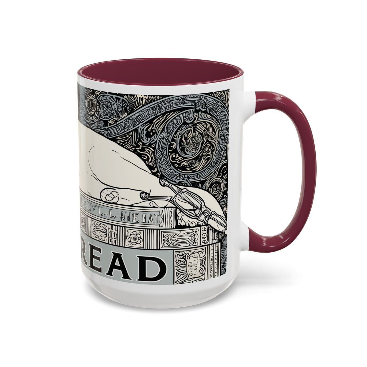 Well Read Siamese Cat Mug | Color Accent Ceramic Mug