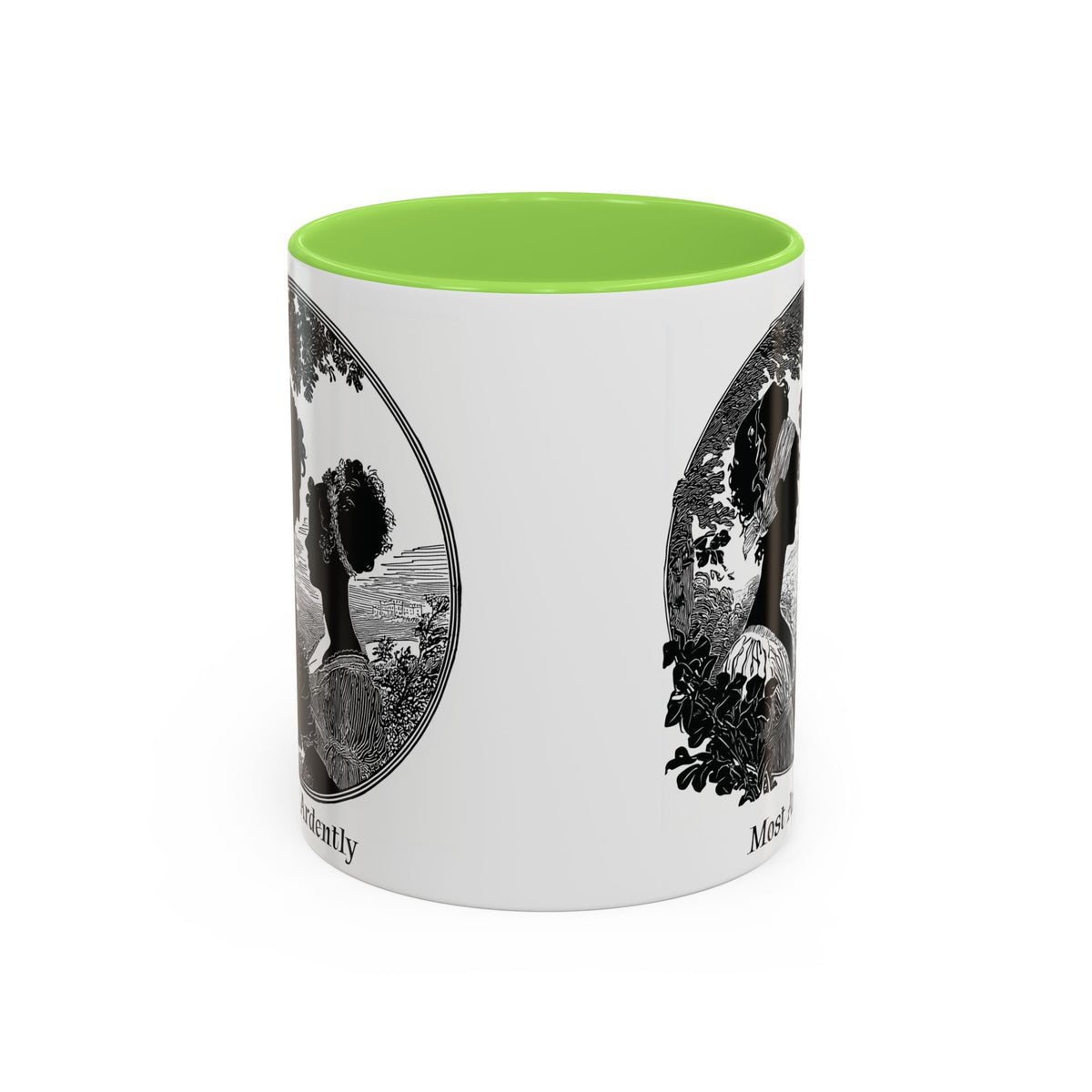 Regency Silhouette 'Most Ardently' Mug, Ceramic Coffee Mug | 11oz or 15oz