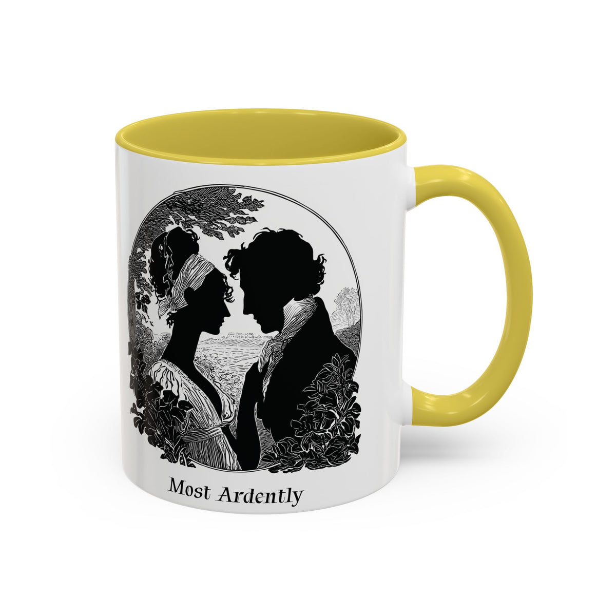 Regency Silhouette 'Most Ardently' Mug, Ceramic Coffee Mug | 11oz or 15oz