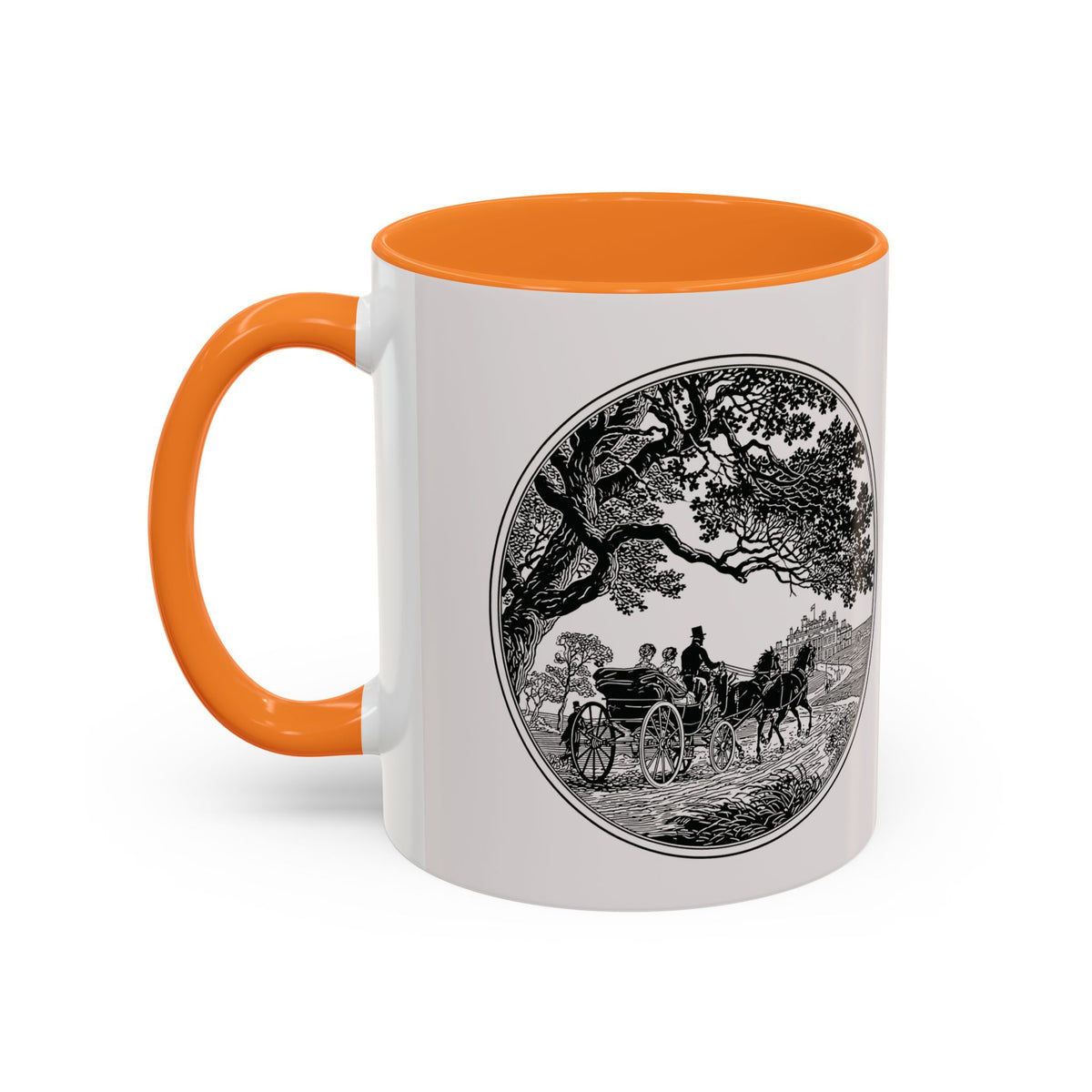 Romantic Vintage Silhouette Mug — "Most Ardently" Tea Coffee Cup (11oz/15oz)