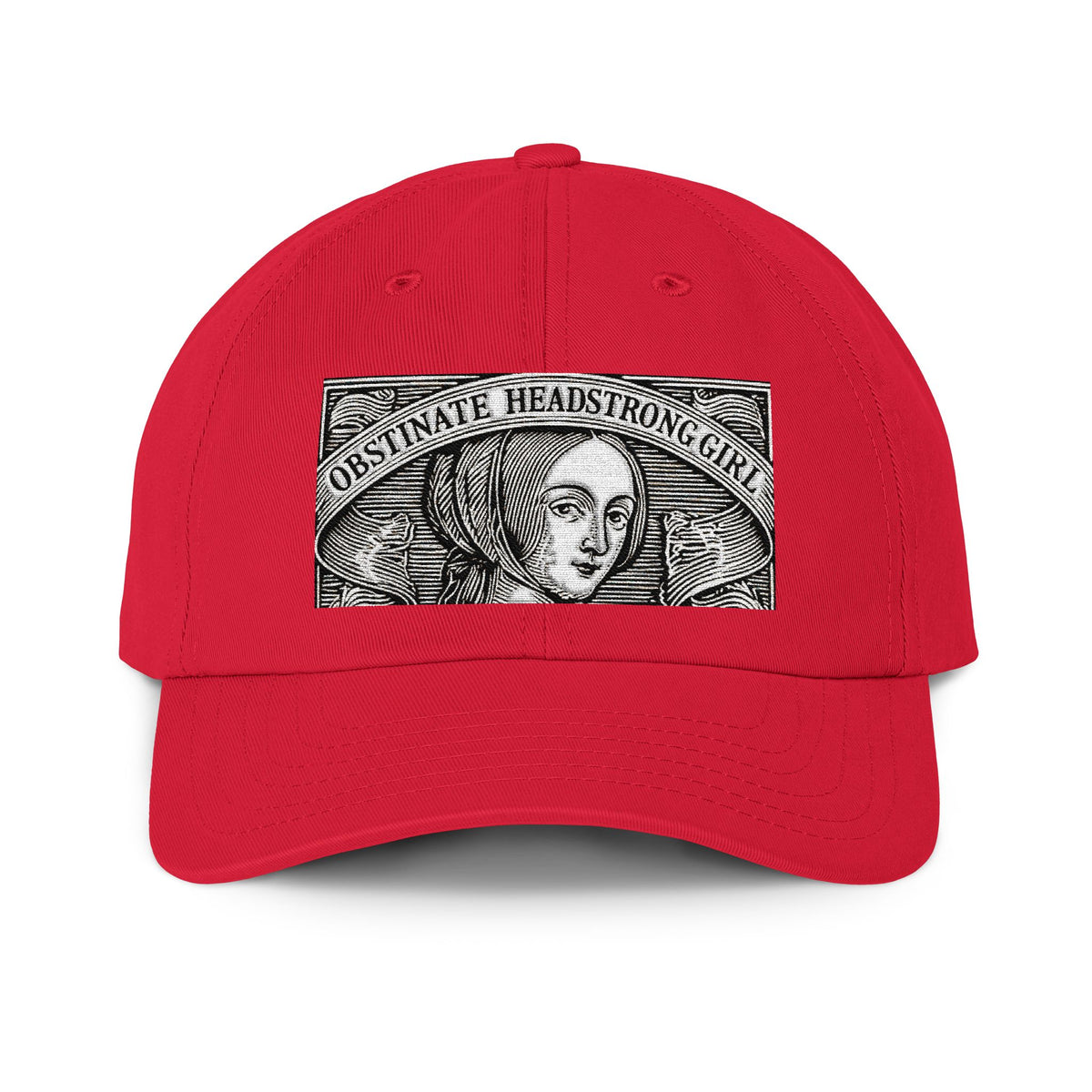 Headstrong Obstinate Girl  — Jane Austin's  Embroidered cap
