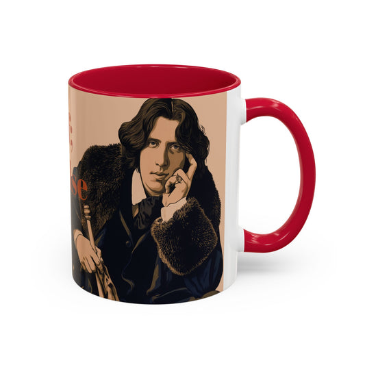 Oscar Wilde Quote Mug — "Be Yourself; Everyone Else Is Taken" Ceramic Coffee Cup (11oz/15oz)