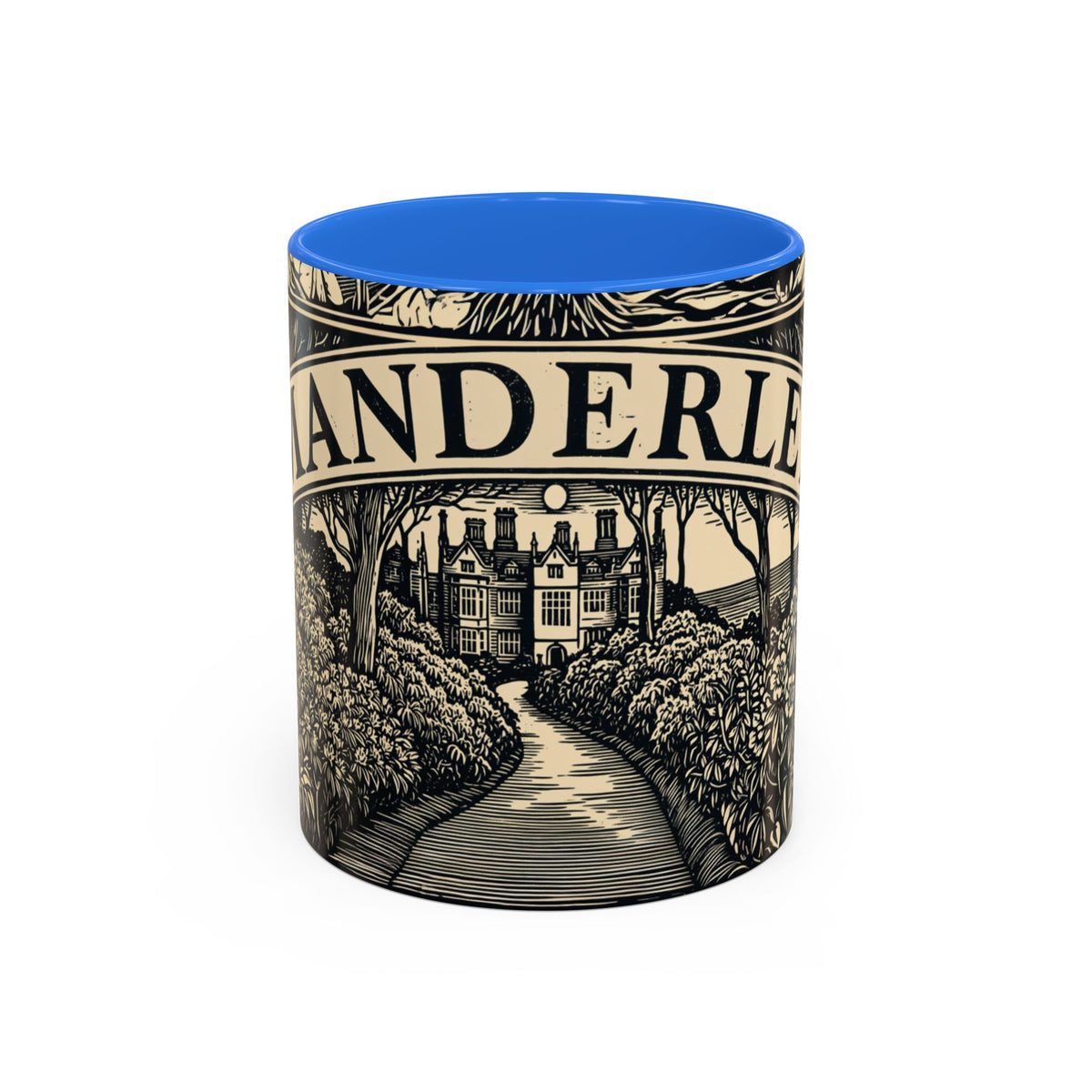 Manderley Estate Illustration Mug | Ceramic Coffee Cup