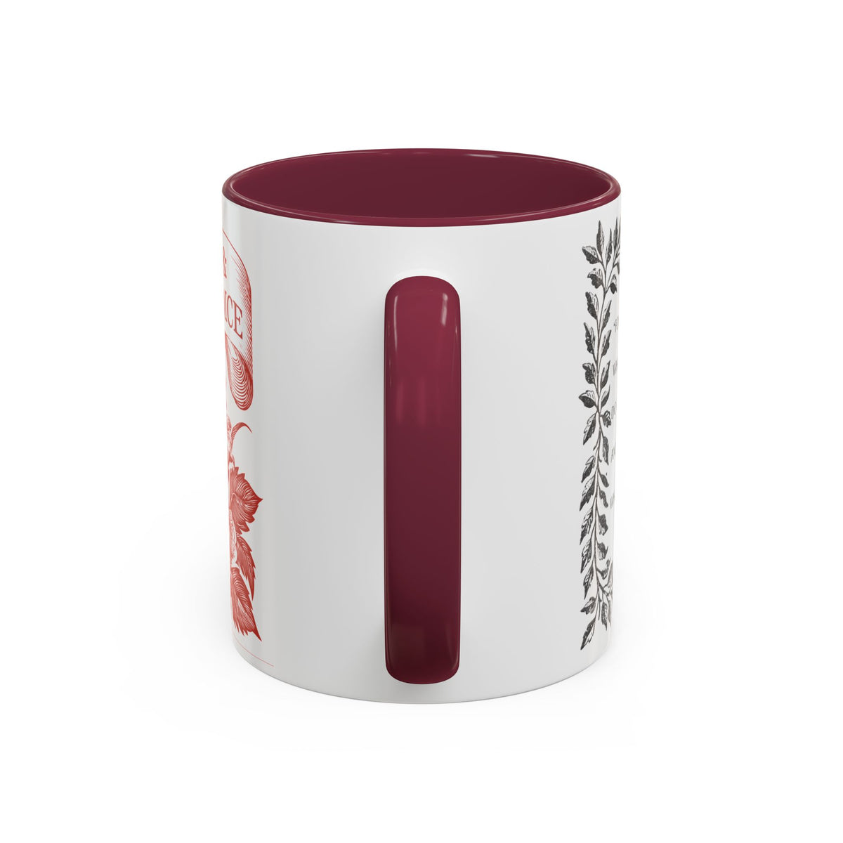 "...follies and nonsense" Elizabeth Bennet Quote  —  Pride & Prejudice Floral Mug (11oz/15oz)