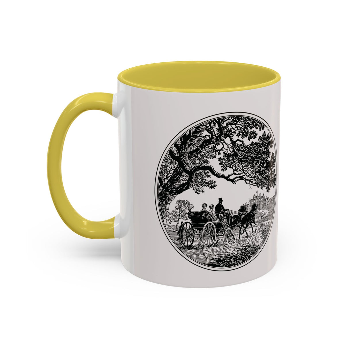 Romantic Vintage Silhouette Mug — "Most Ardently" Tea Coffee Cup (11oz/15oz)