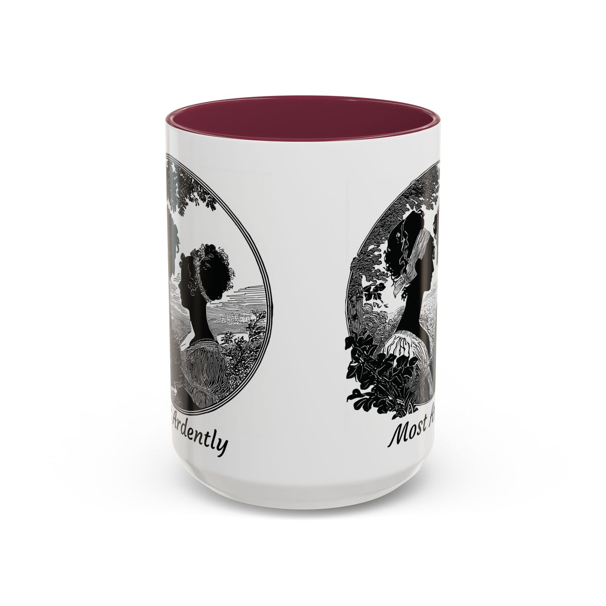 Regency Silhouette 'Most Ardently' Mug, Ceramic Coffee Mug | 11oz or 15oz
