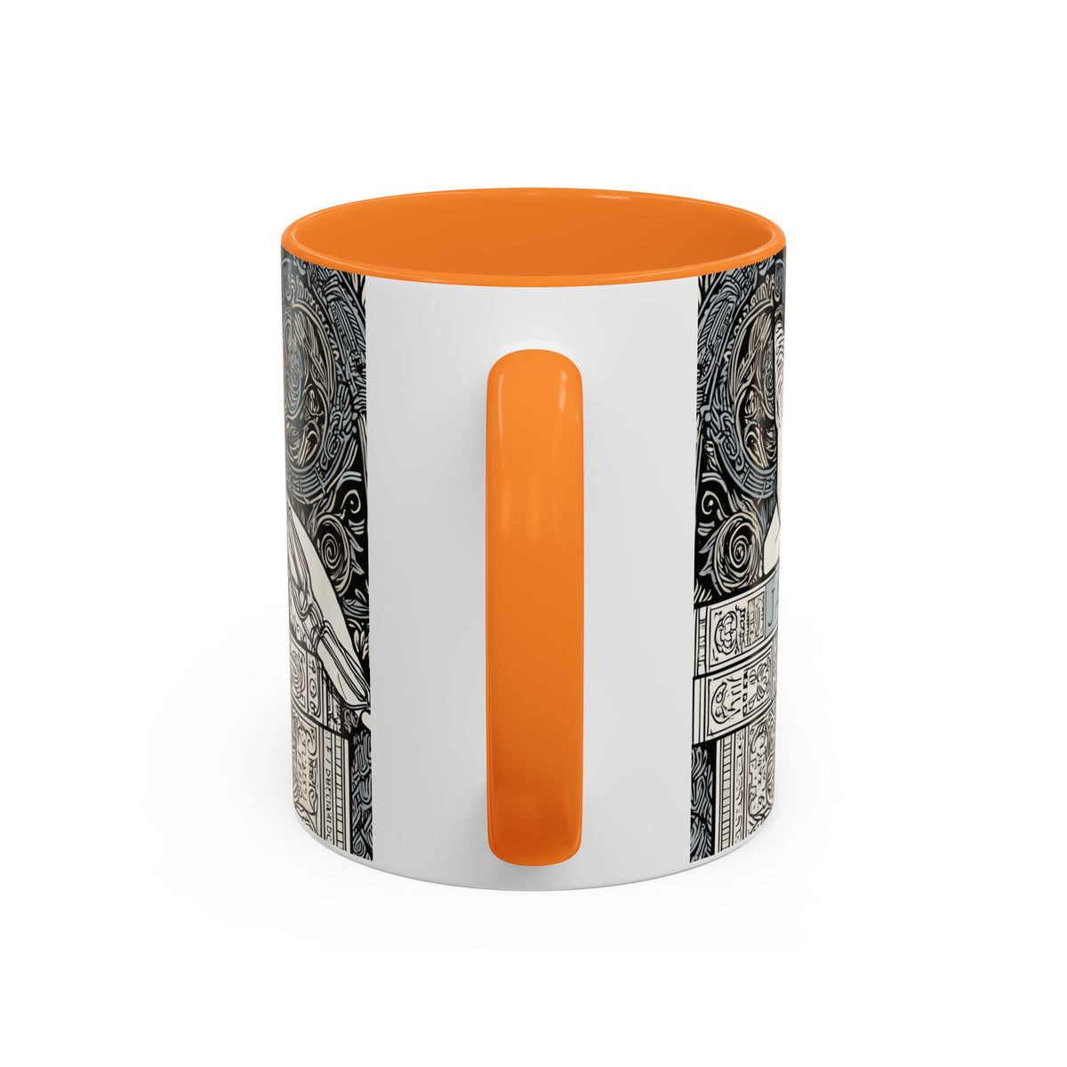 Well Read Siamese Cat Mug | Color Accent Ceramic Mug