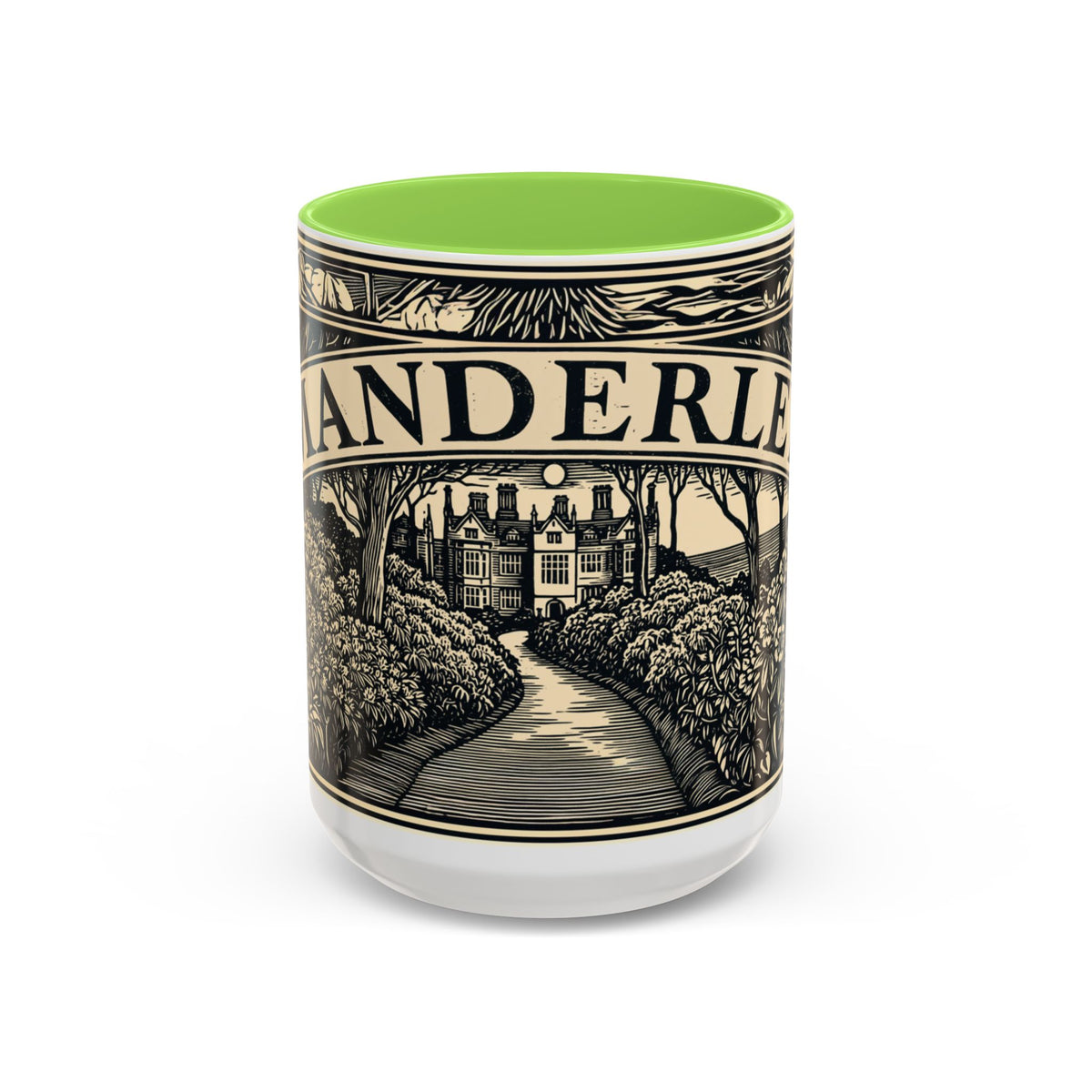 Manderley Estate Illustration Mug | Ceramic Coffee Cup