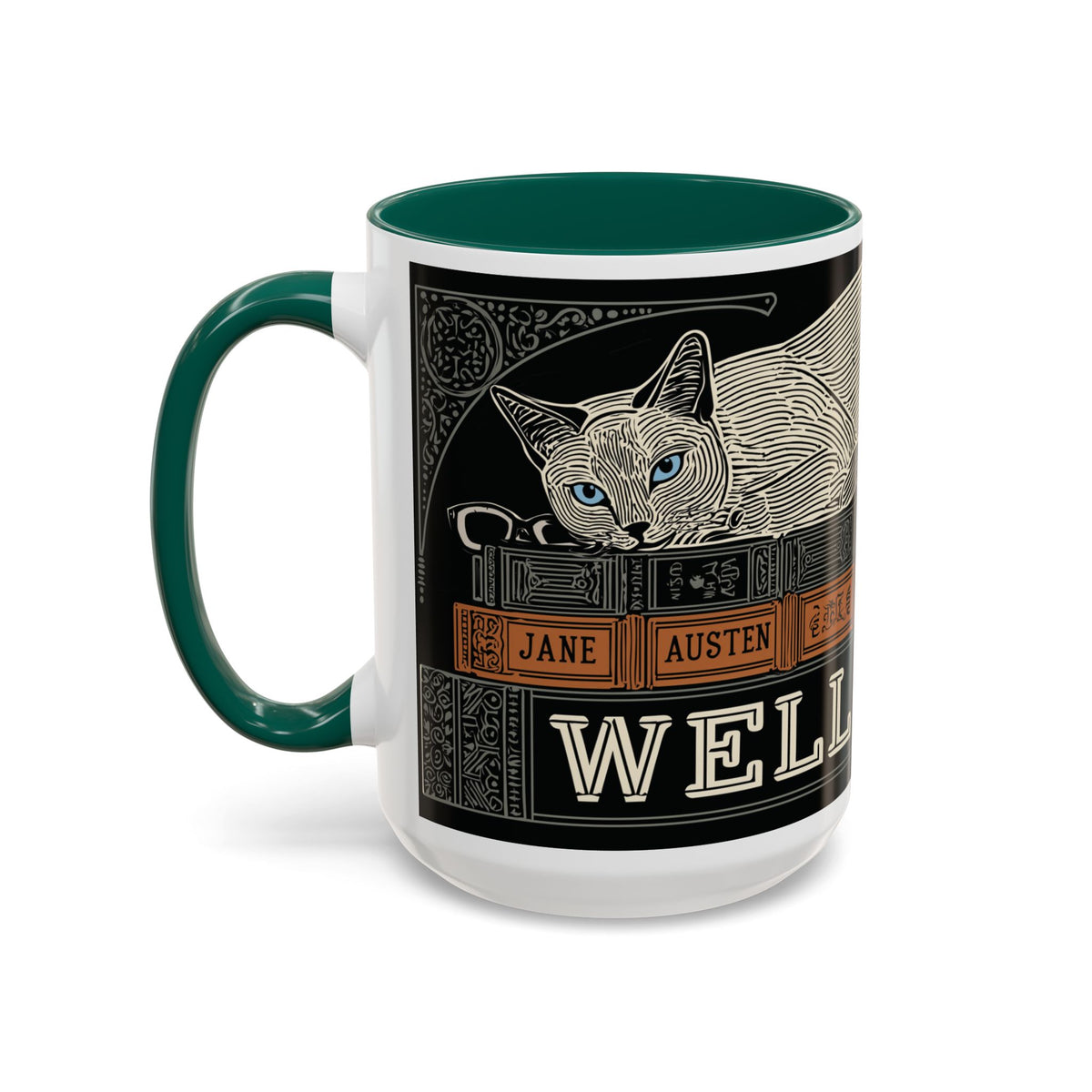 Bookstore Cat-Well Read Cat Mug | Literary Cat Stack Mug