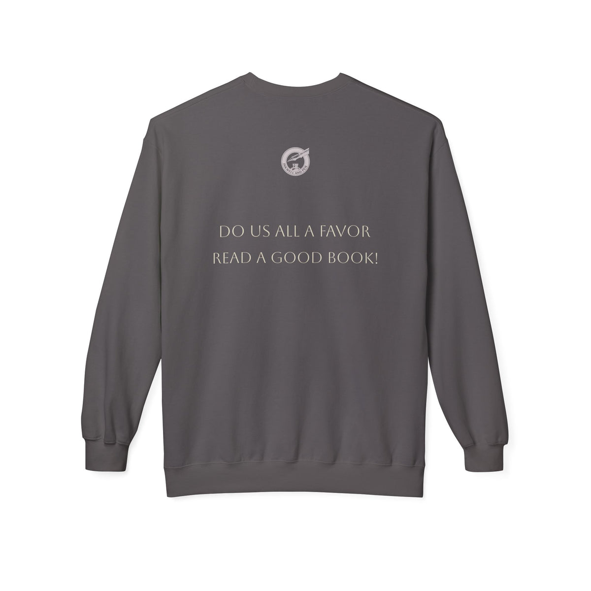 Novel Lover Crewneck Sweatshirt — "Reading Good Books" Vintage Book Quote
