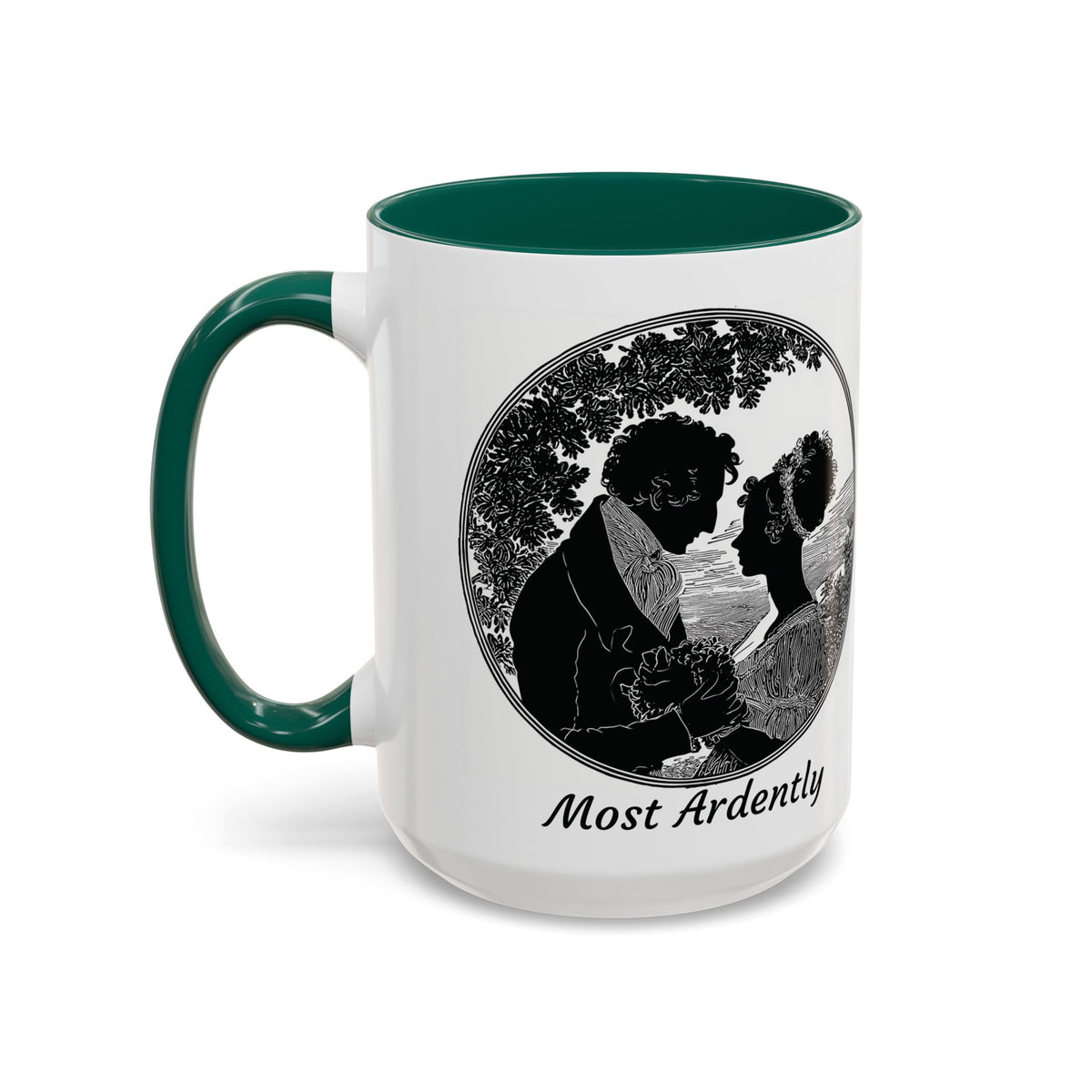 Regency Silhouette 'Most Ardently' Mug, Ceramic Coffee Mug | 11oz or 15oz