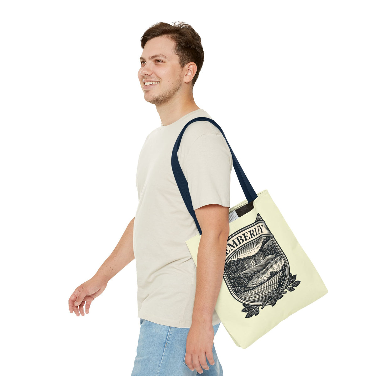 Pemberley Crest Tote Bag — Regency Manor Vintage Shield Canvas Tote