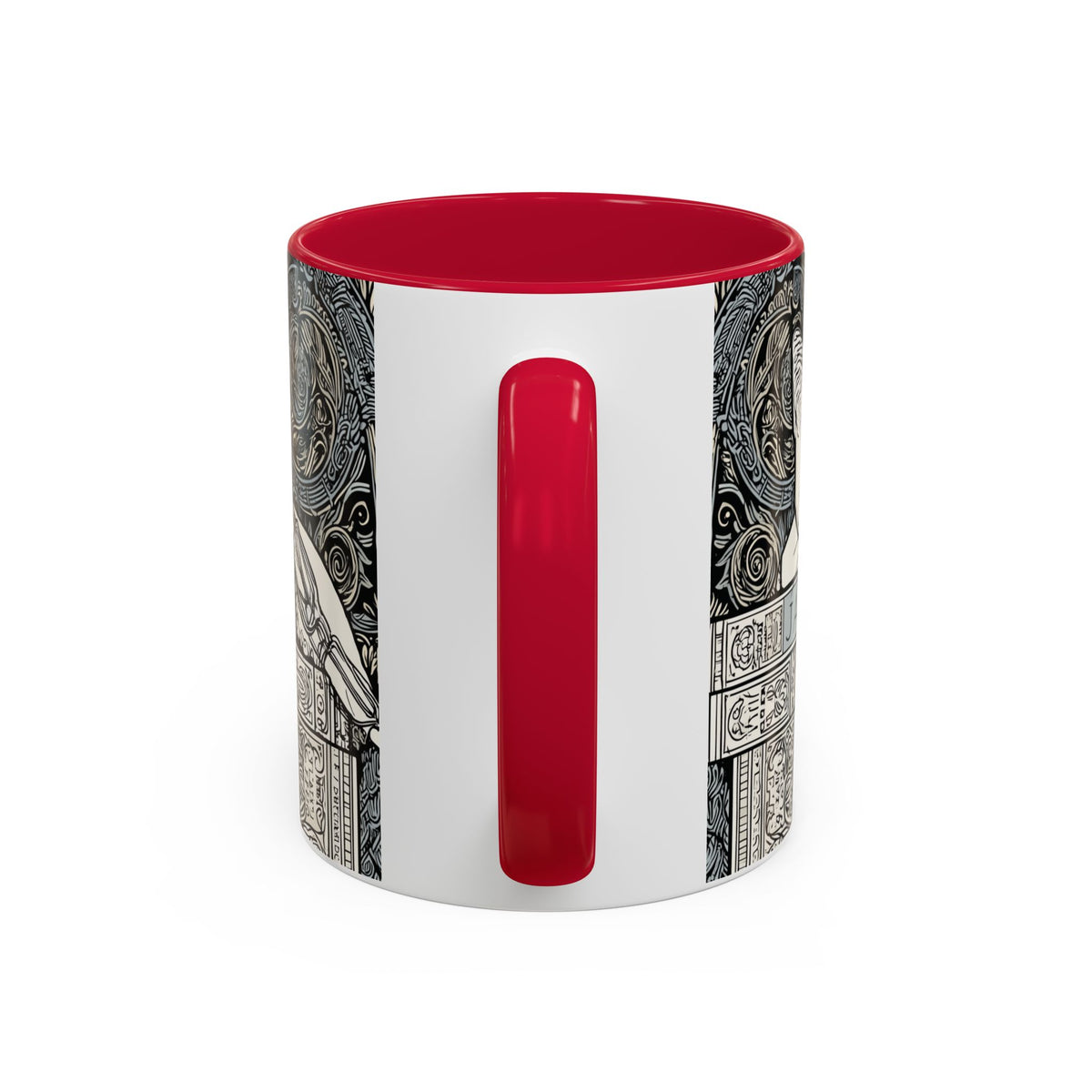 Well Read Siamese Cat Mug | Color Accent Ceramic Mug