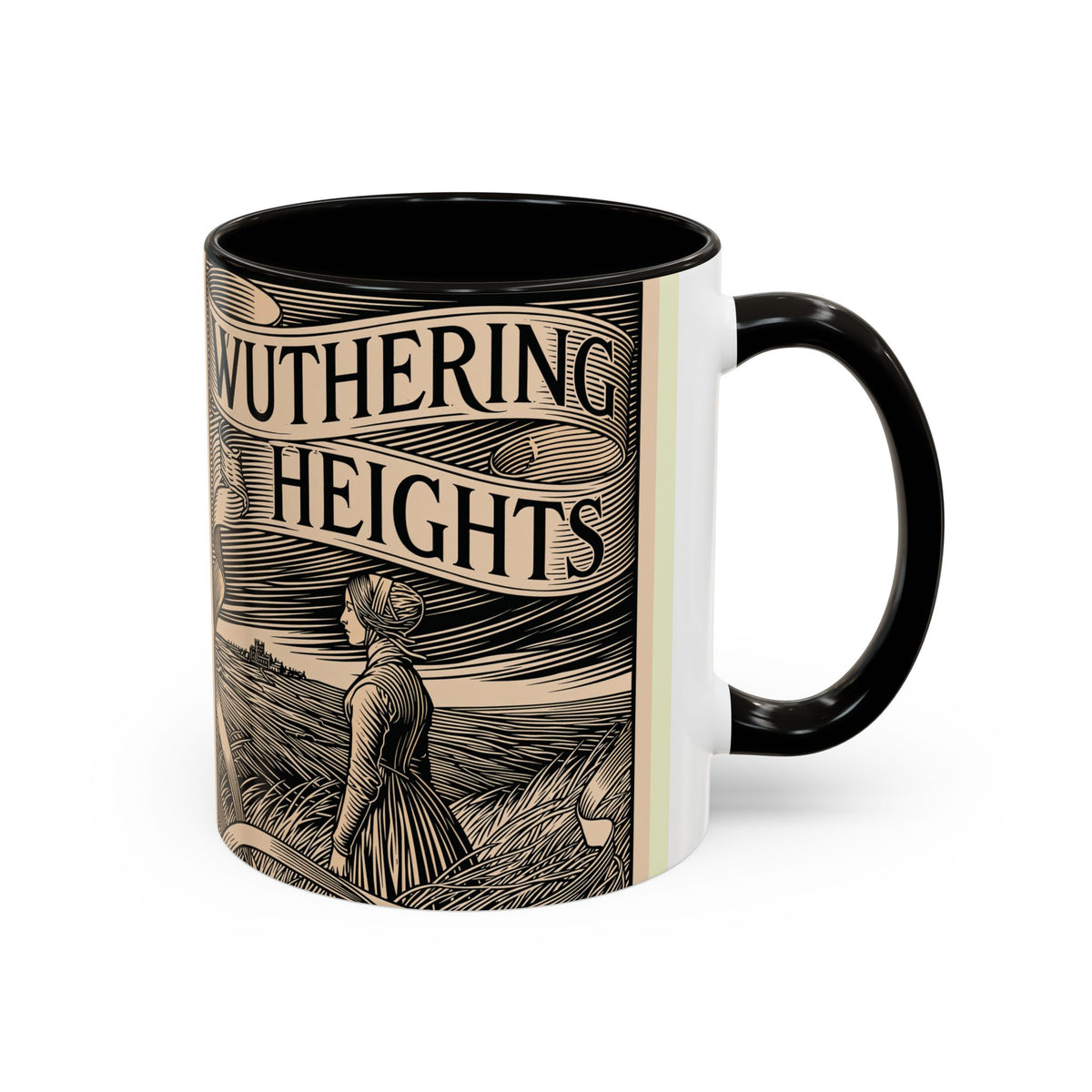 Wuthering Heights Literary Ceramic Mug — Classic Book Cover Coffee Cup (11oz/15oz)