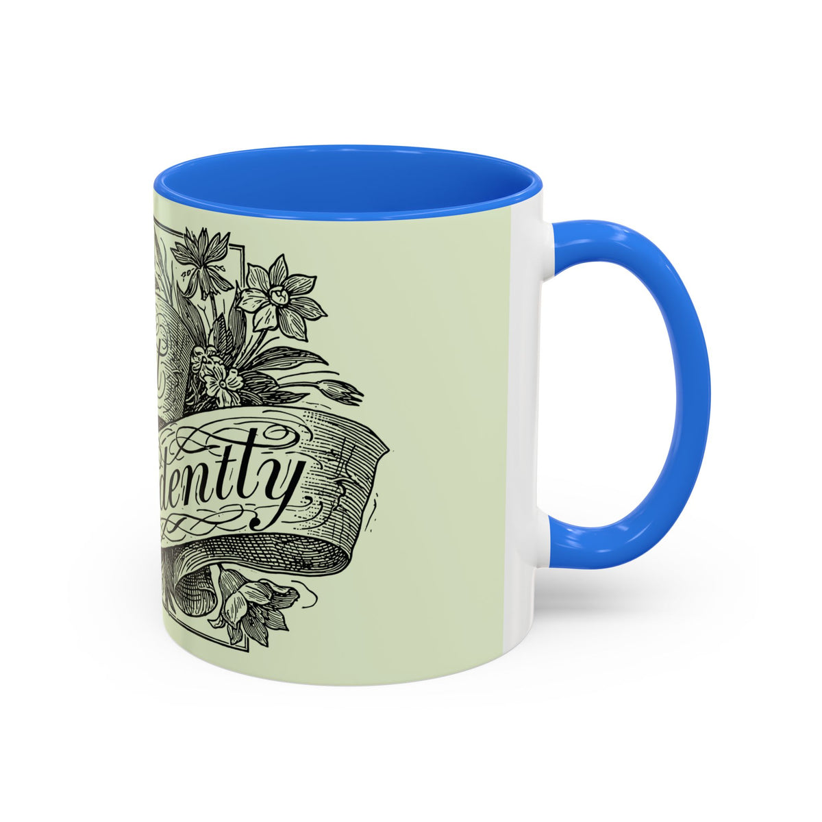 Most Ardently script banner floral Mug | Pink 11 or 15 oz.