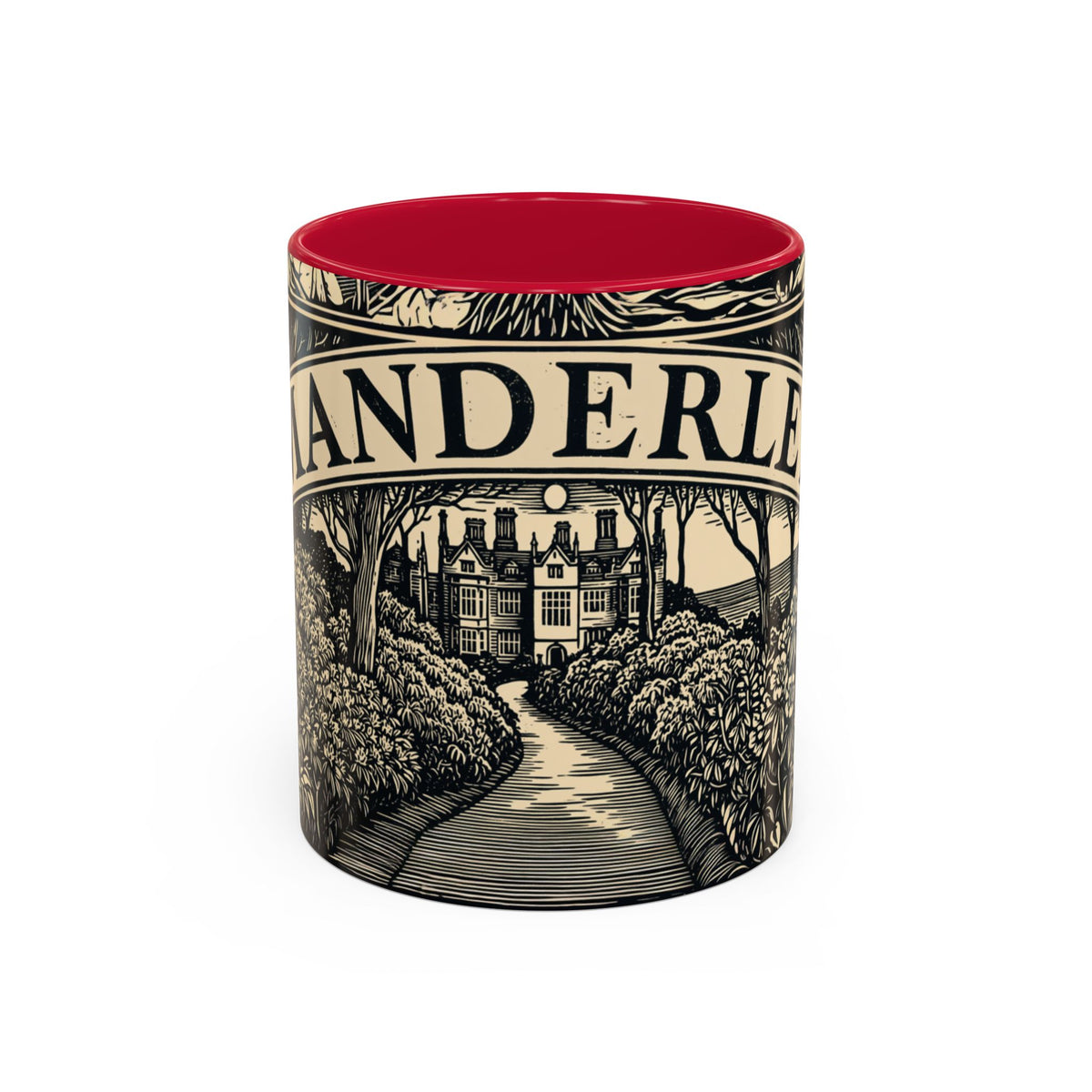 Manderley Estate Illustration Mug | Ceramic Coffee Cup
