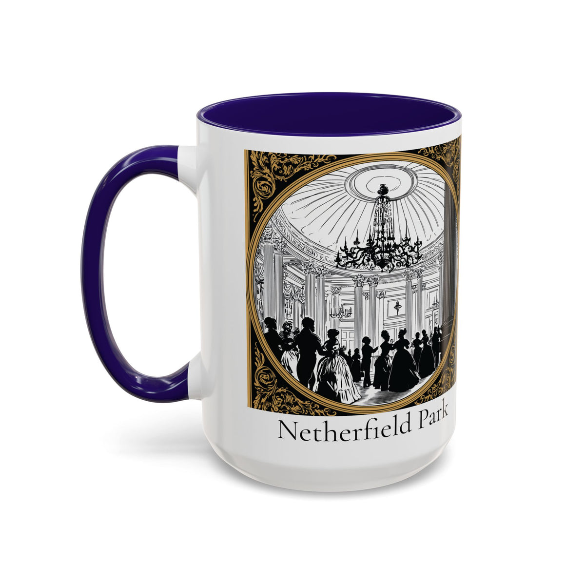 Netherfield Park Ballroom Scene Mug | 11oz 15oz Color Accent