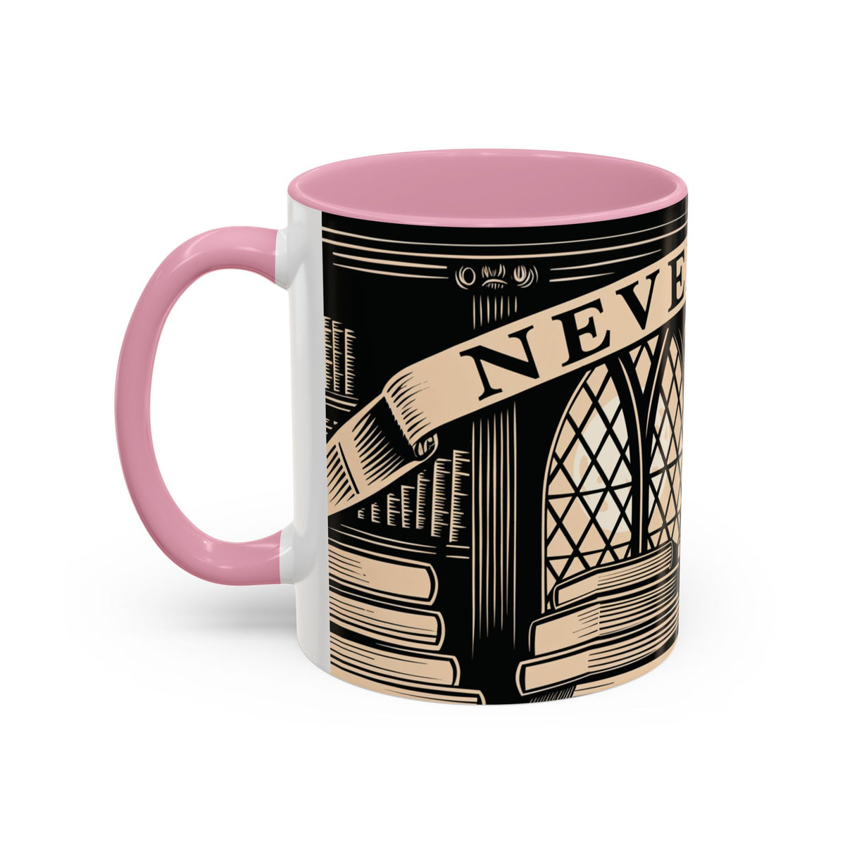 x Nevermore Raven woodcut illustration Mug | Edgar Allan Poe inspired