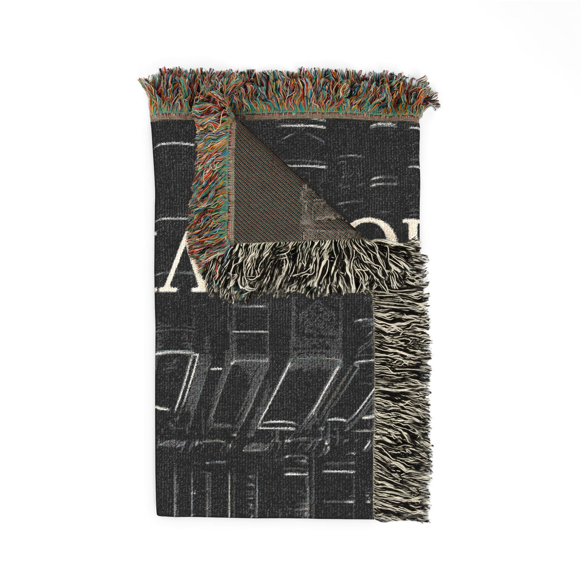 Nevermore Raven Woven Blanket | Gothic Poe Throw, Literary Decor