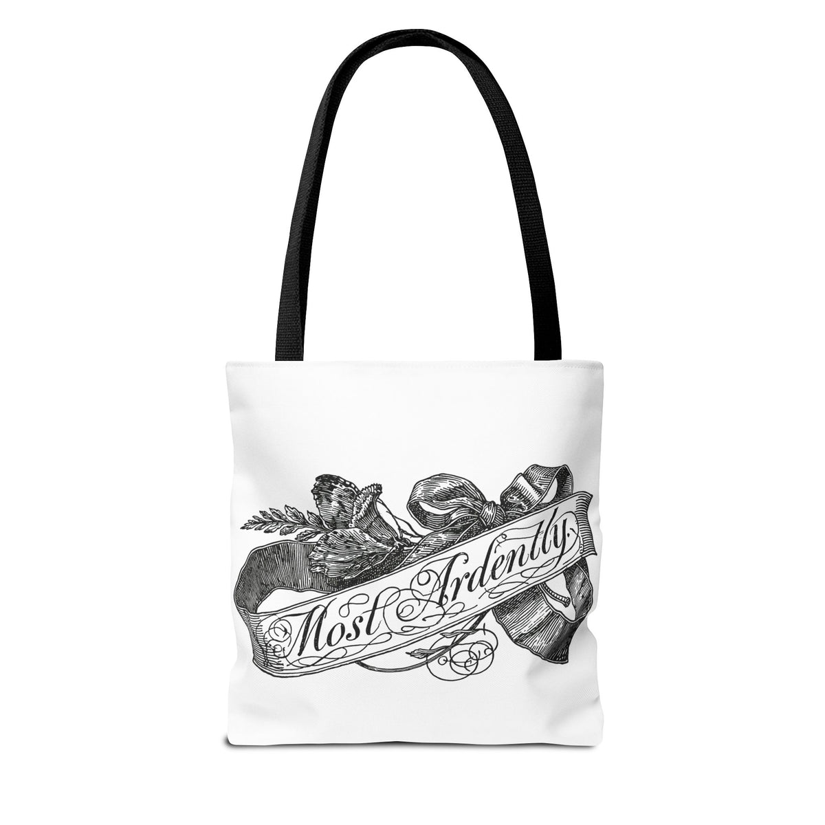 Regency Ribbon Banner Tote — Most Ardently