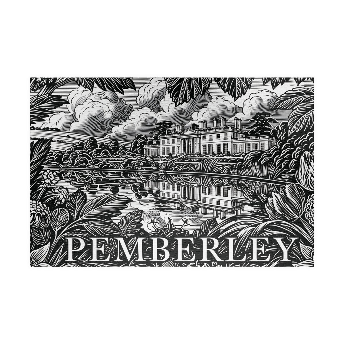 Pemberley Estate Illustration Puzzle | Landscape Jigsaw 110–1014 pieces