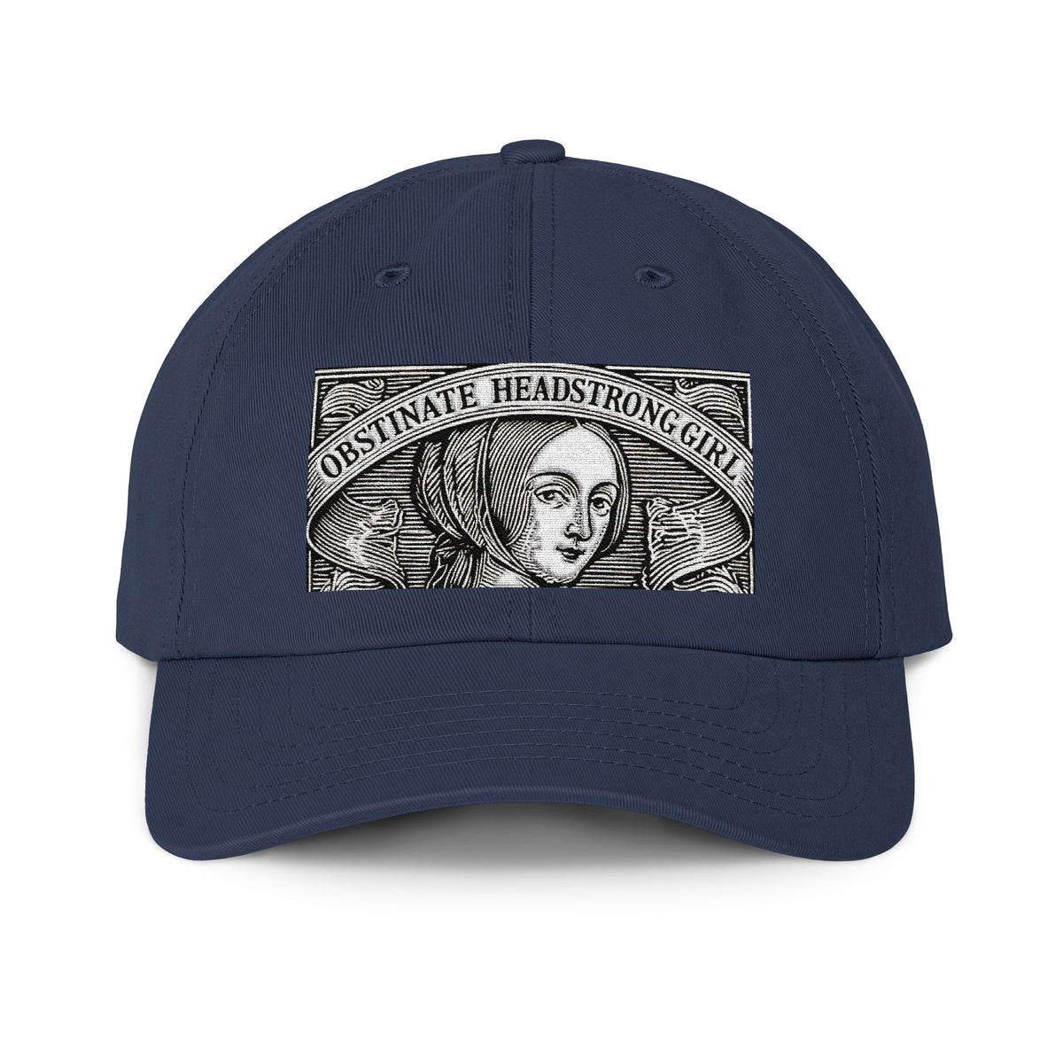 Headstrong Obstinate Girl  — Jane Austin's  Embroidered cap