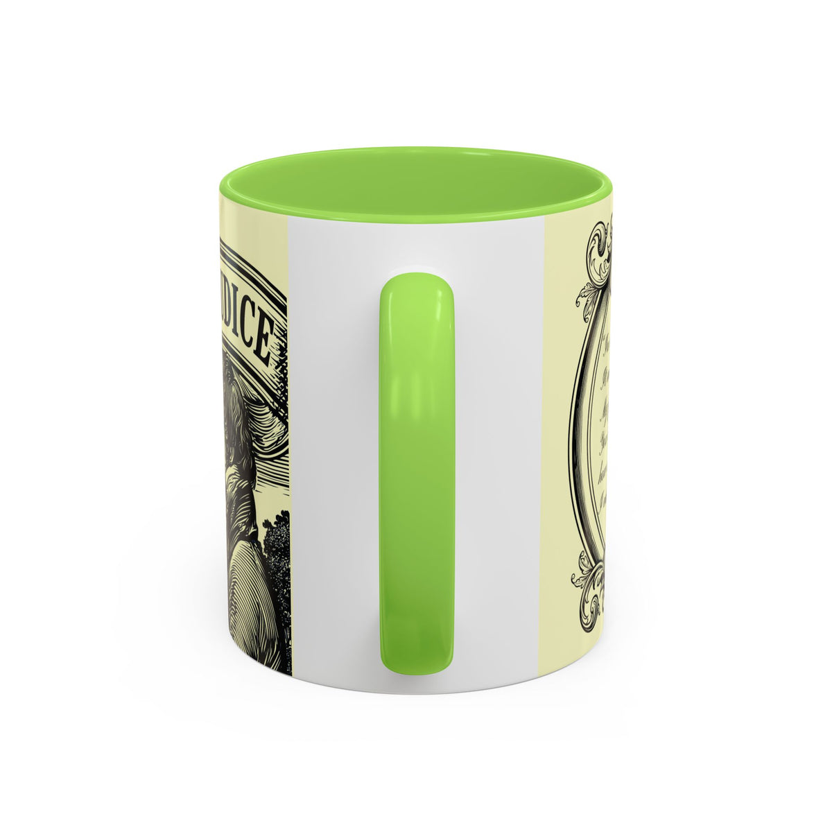 Pride & Prejudice Vintage Illustration Ceramic Mug — Mr. Darcy at Pemberley with Quote (11oz/15oz)